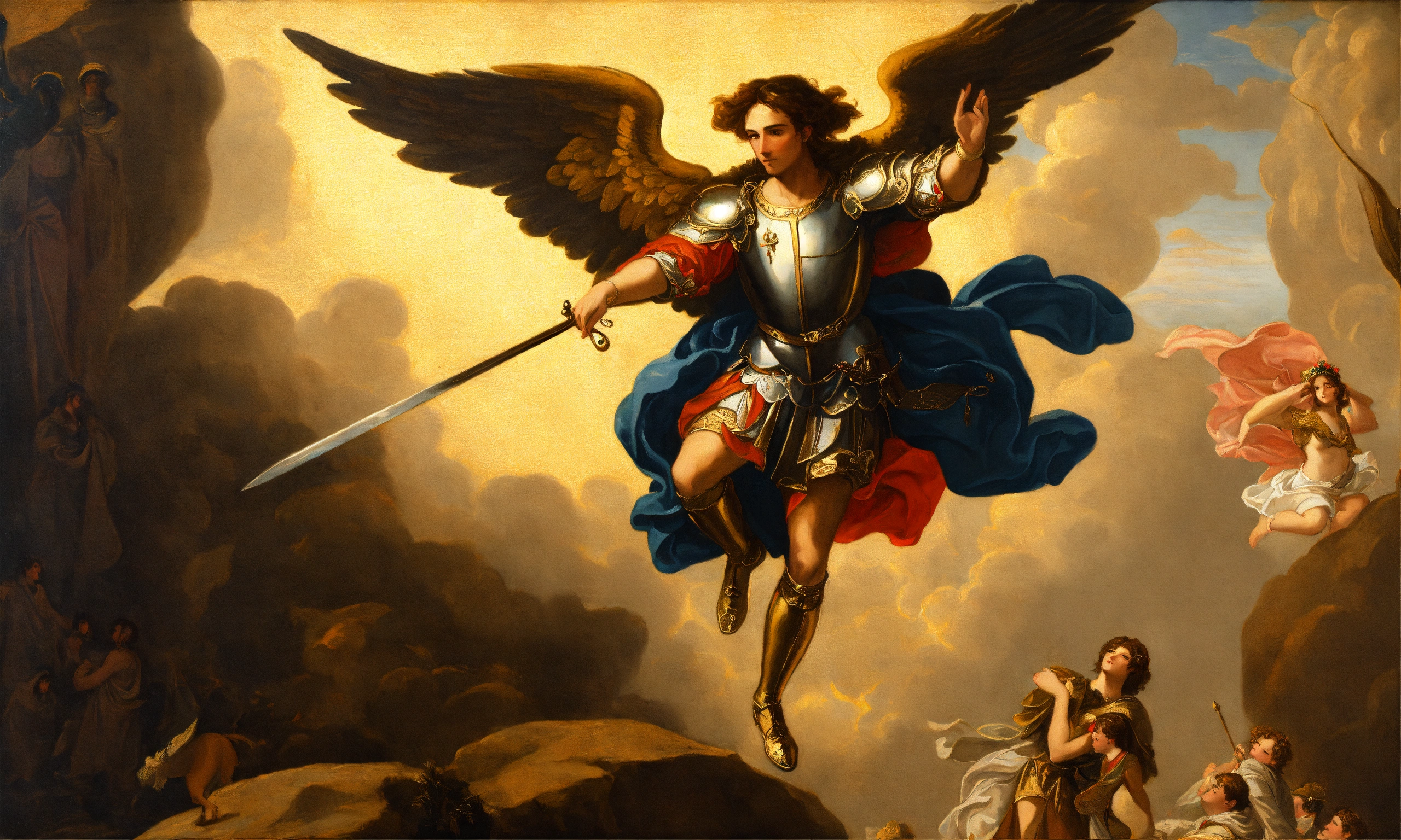 Lexica - Renaissance oil painting portrait of arch angel saint michael ...
