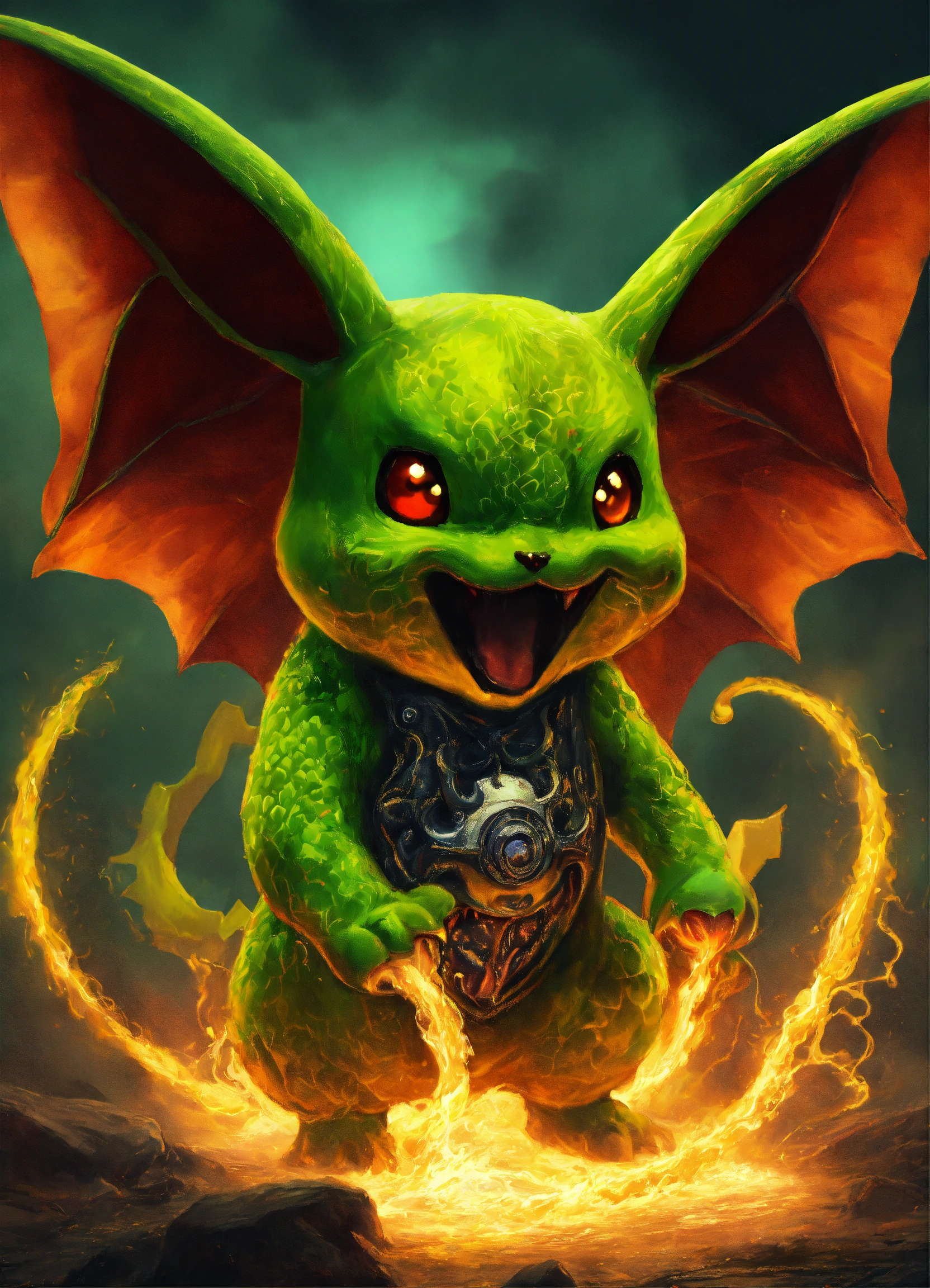 Lexica - Make me a pikachu fused with Cthulhu