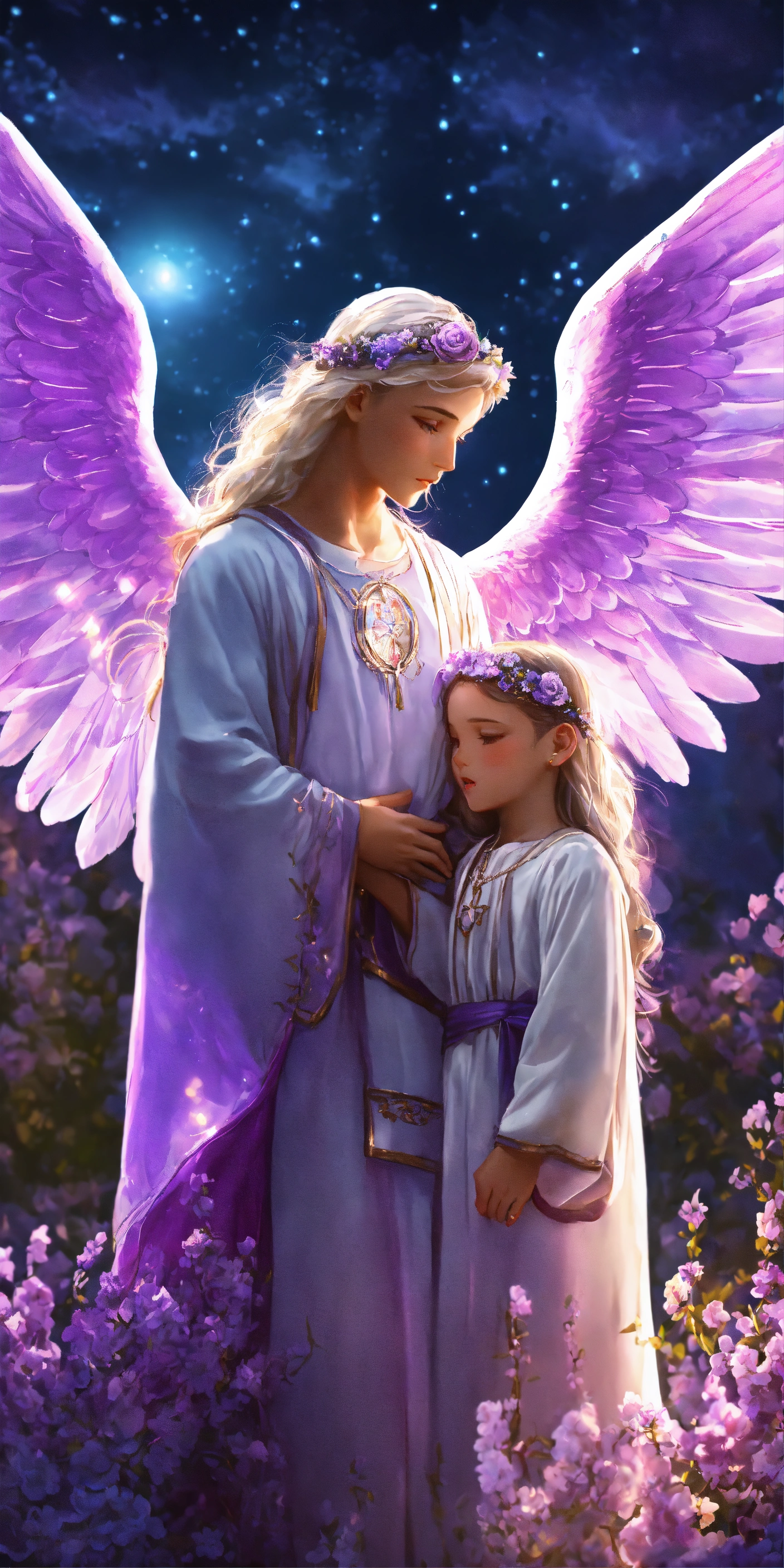 Lexica - 2 Guardian Angels, one is a boy and the other angel is a 7 ...