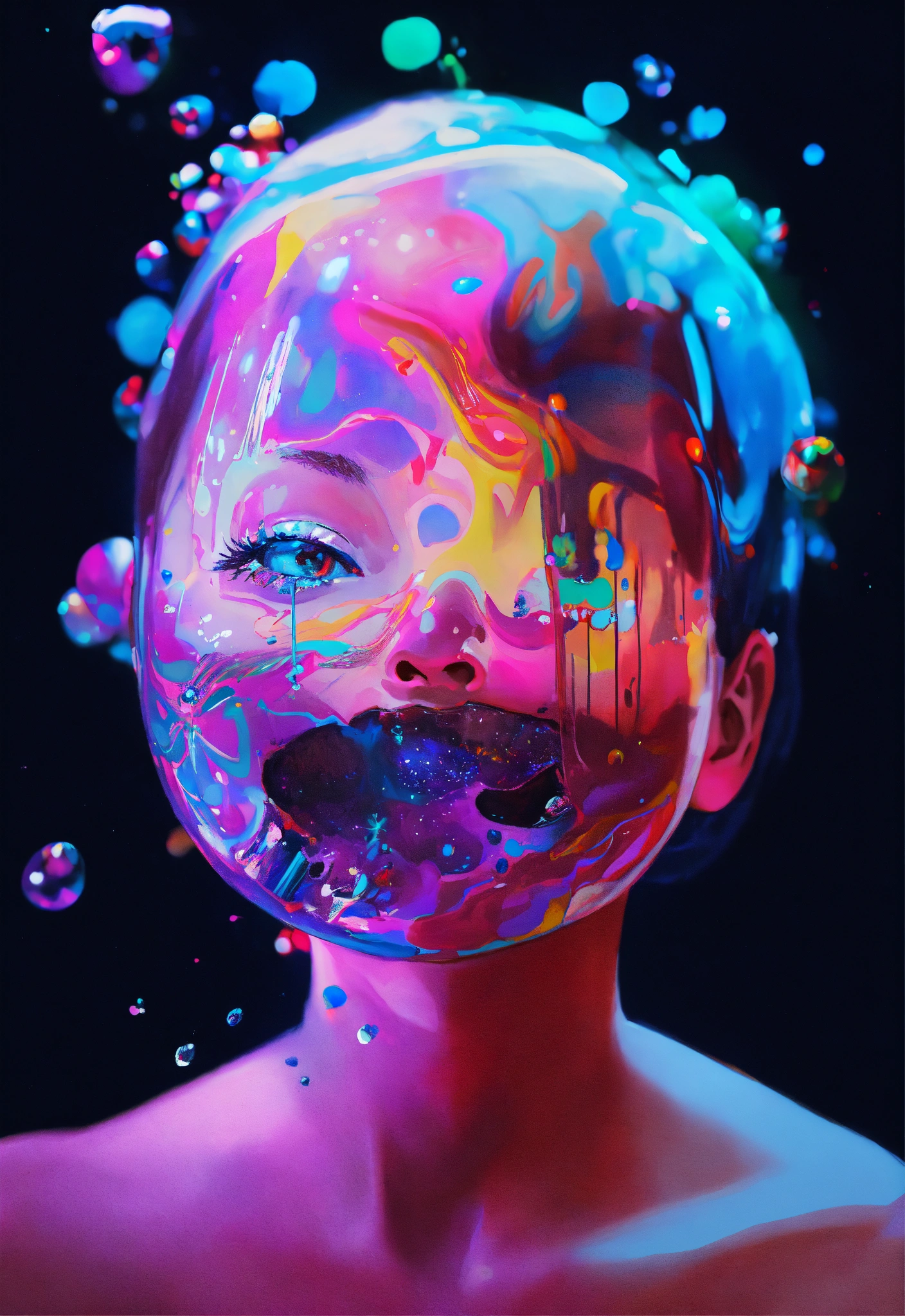 Lexica - Girl, art, babble,