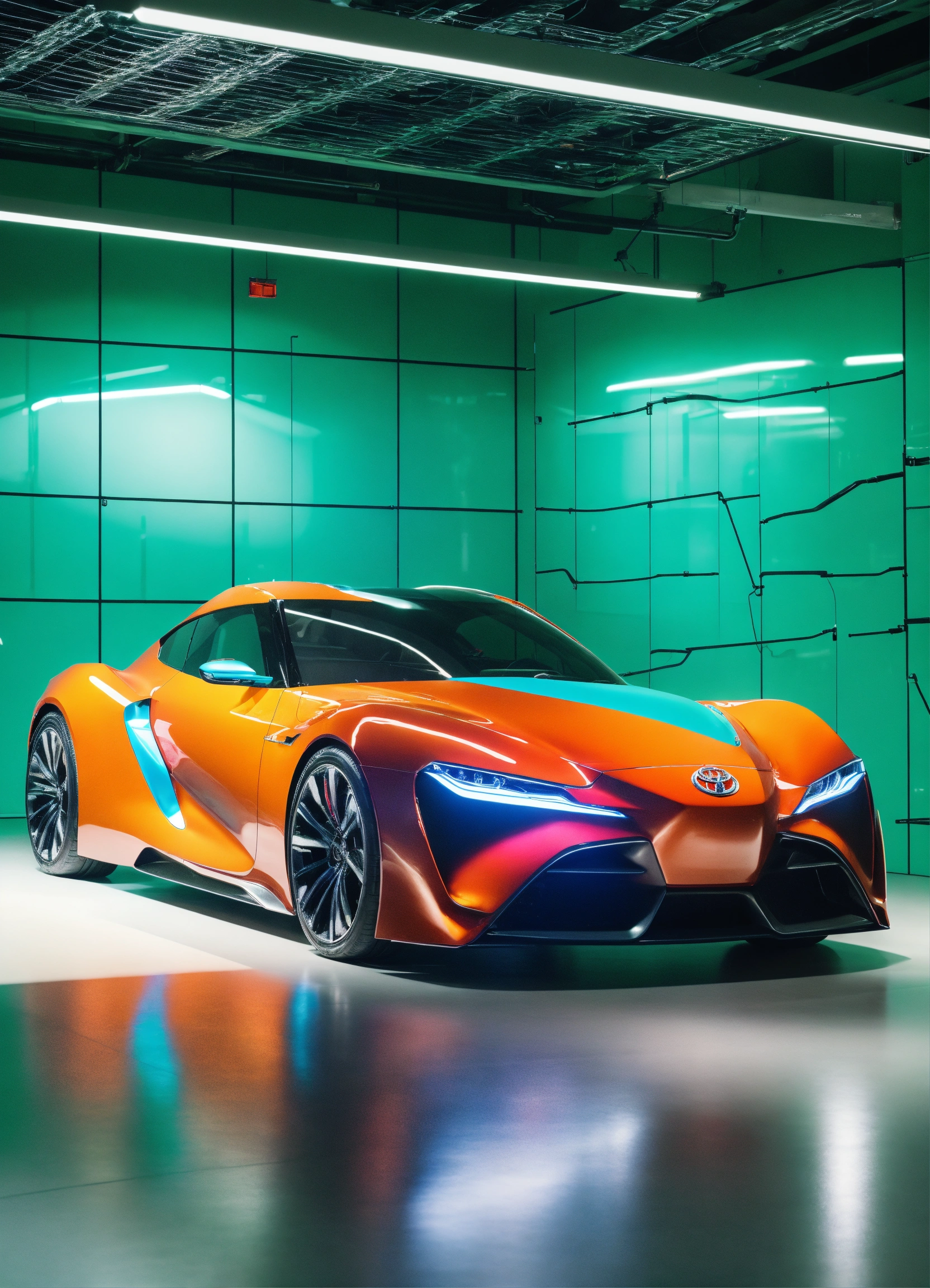 Lexica - Compelling designs of a car in a Toyota laboratory of car ...