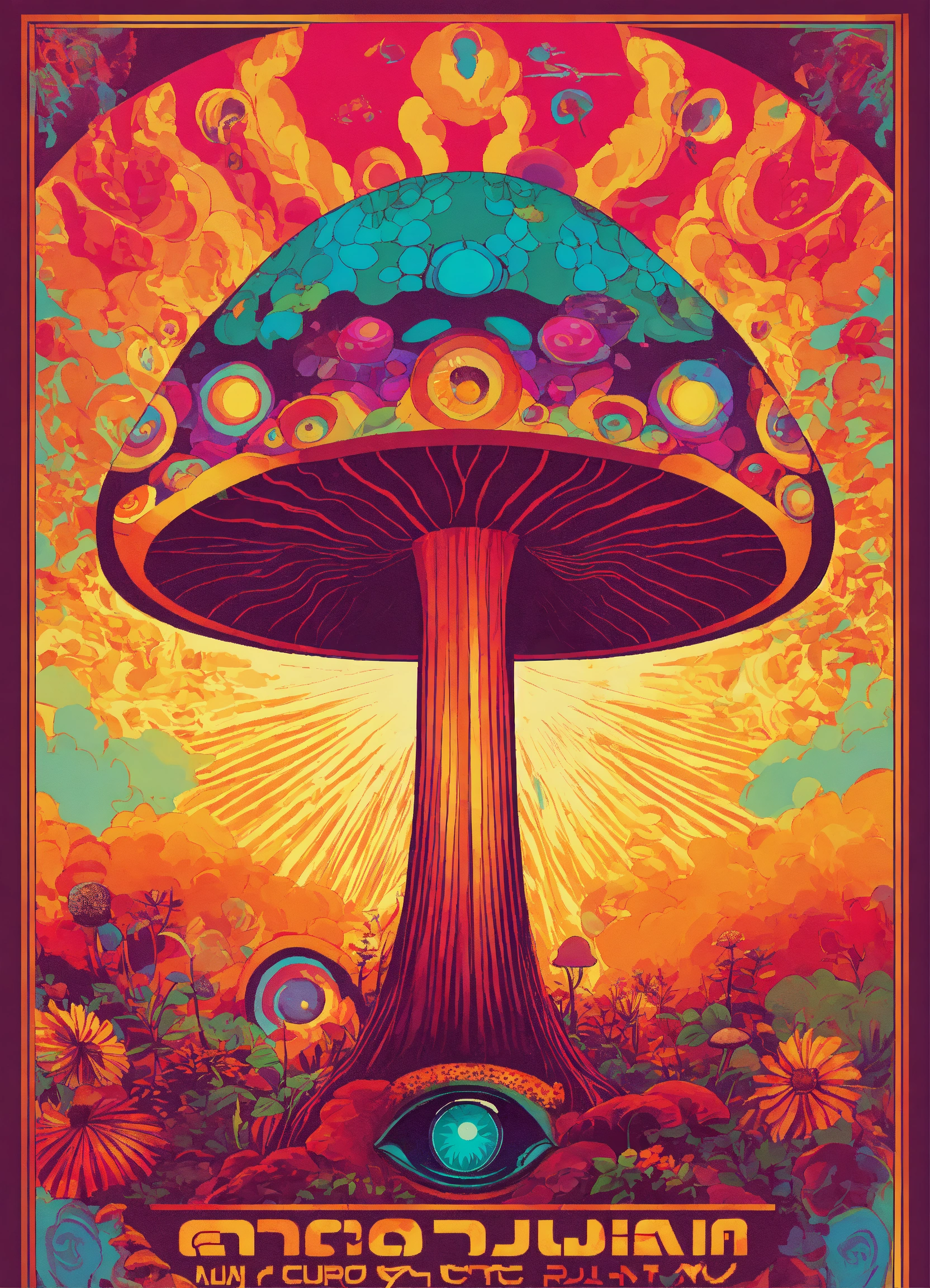 Lexica - A poster for a psychedelic trance party rave music inspired by ...