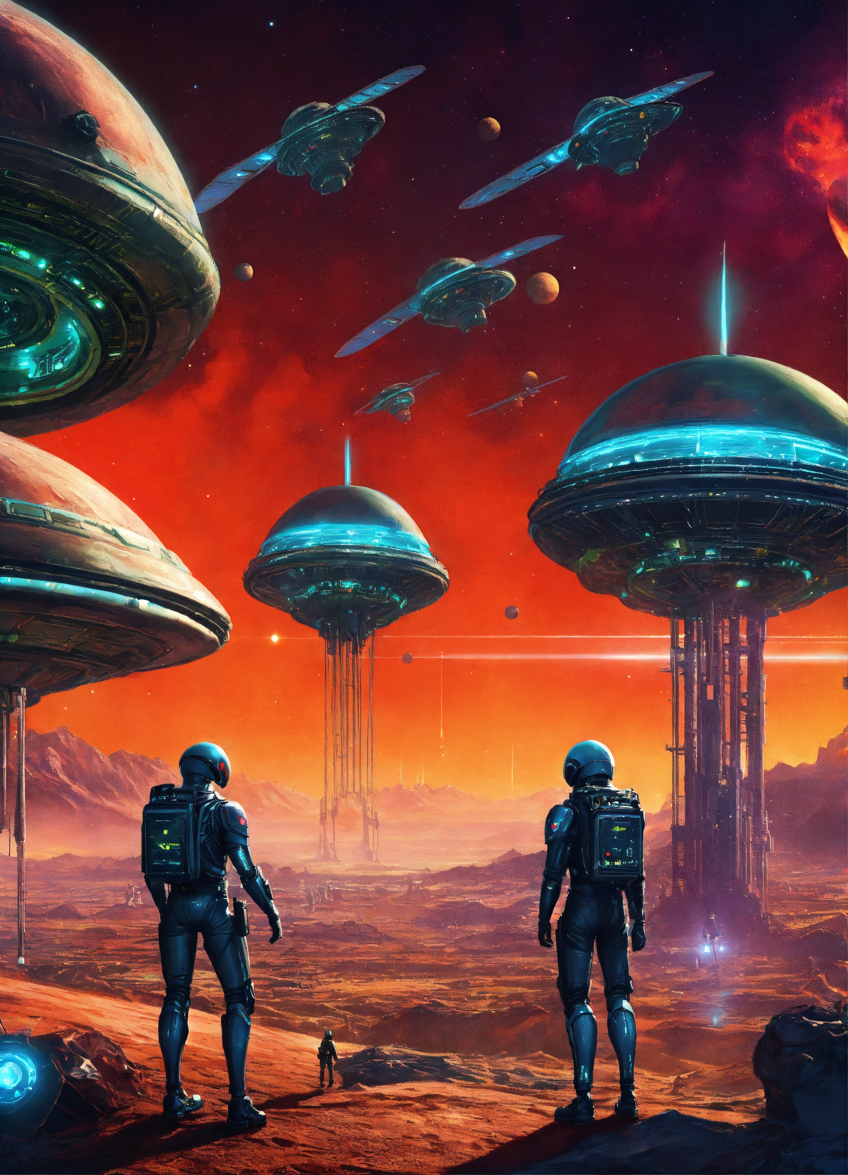 Lexica - Retro-alien invasions in space with cybernetic enhancements.