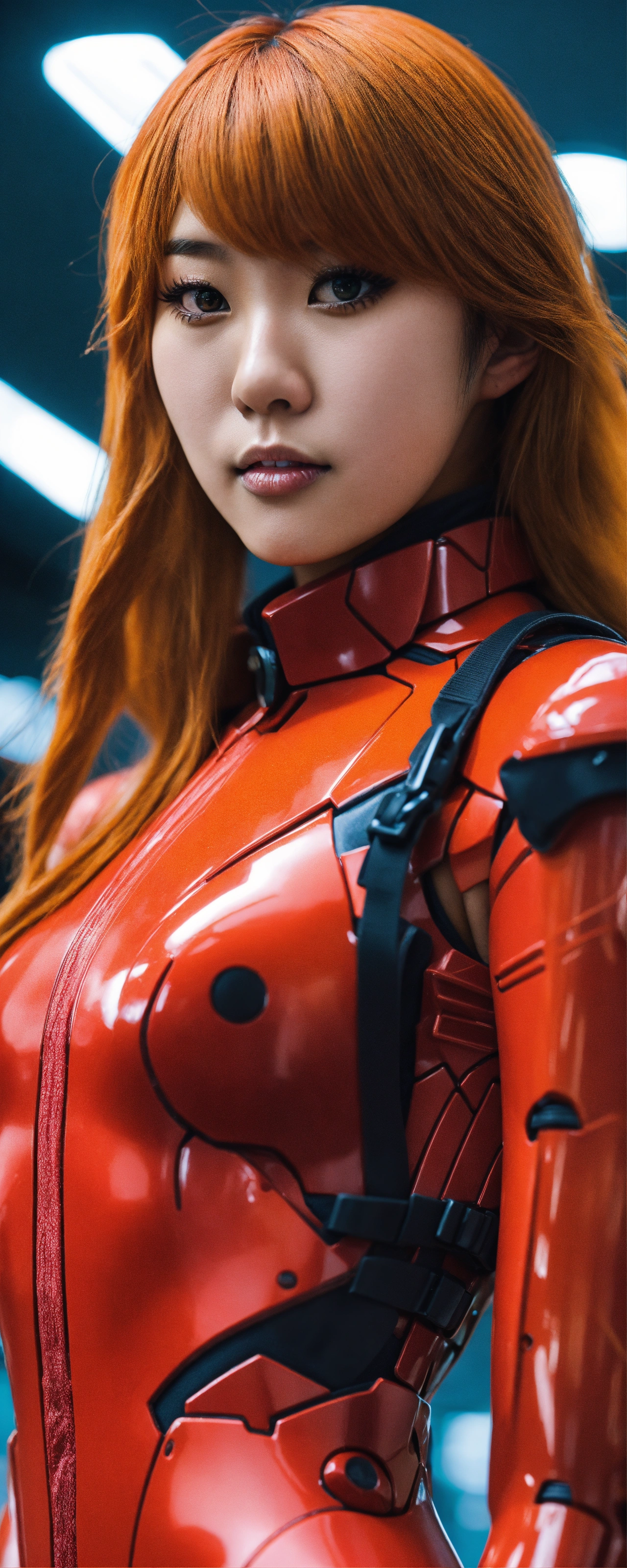 Lexica - Slim japanese woman cosplaying asuka langley