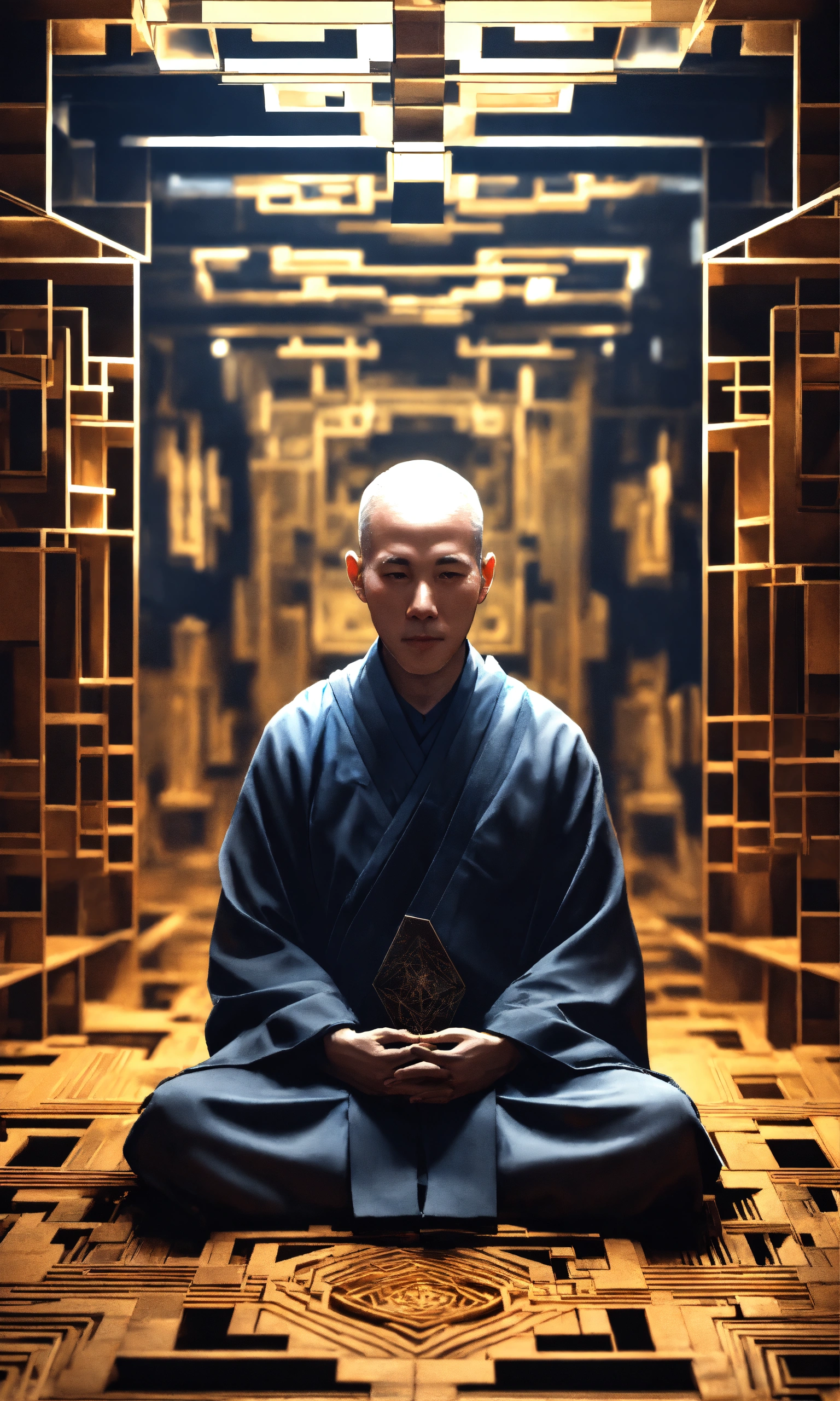 Lexica - Face Taoist christian monk tesseract hypercube fractal monk ...