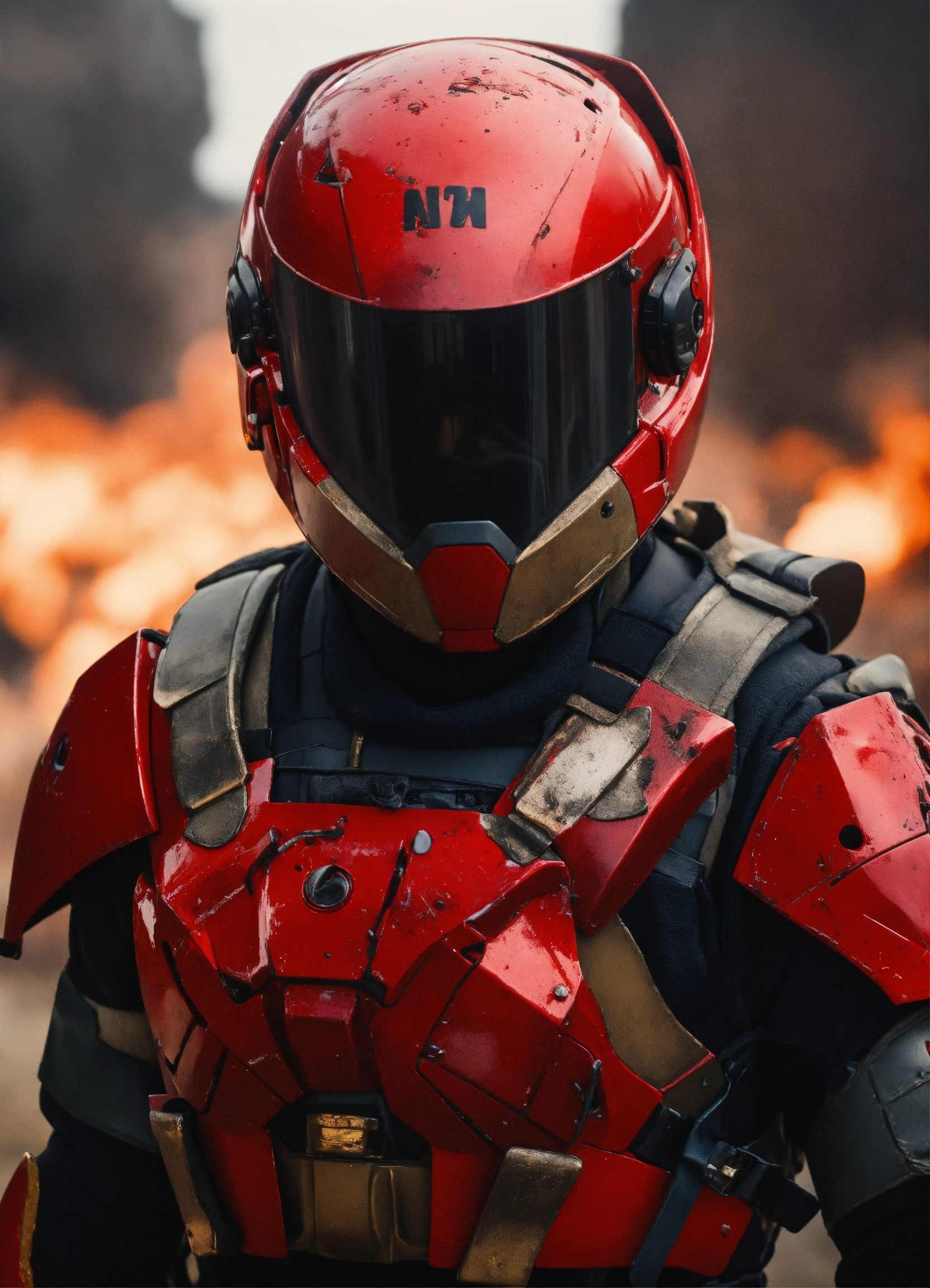 Lexica - Red helmet defeated