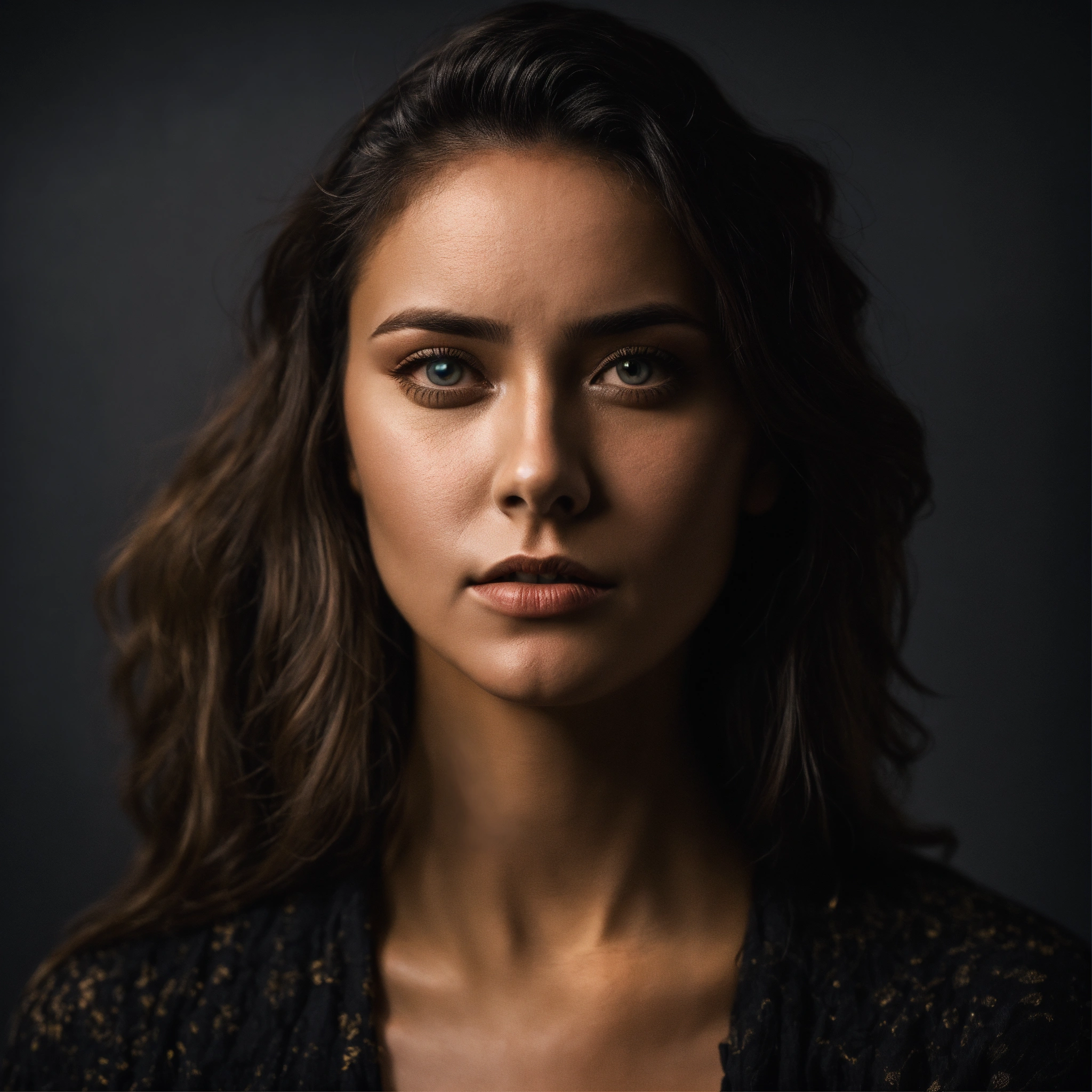 Lexica - A woman raised her eyes up and to the side and chooses between ...