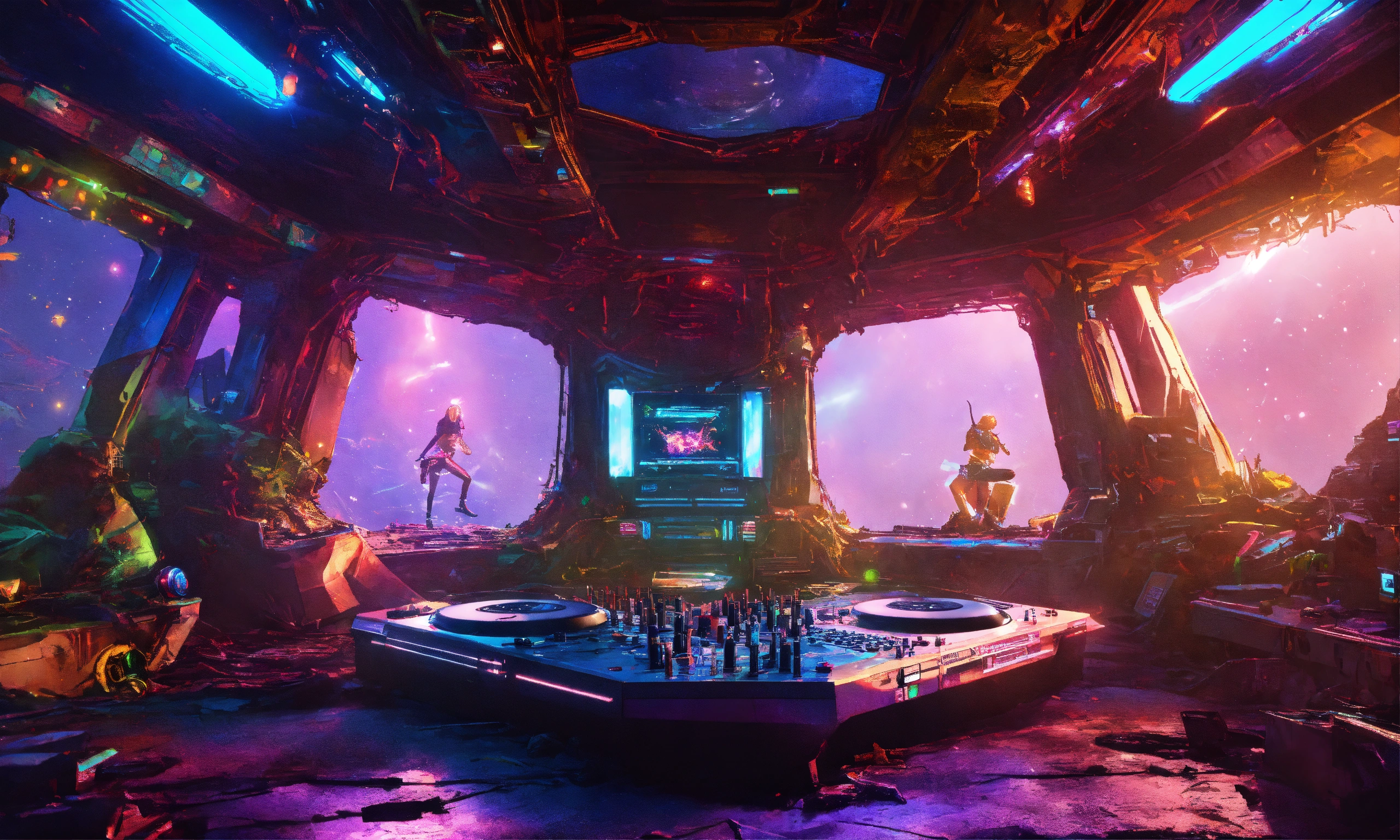 Lexica - Inside a wrecked spaceship is a rave with alien creatures ...
