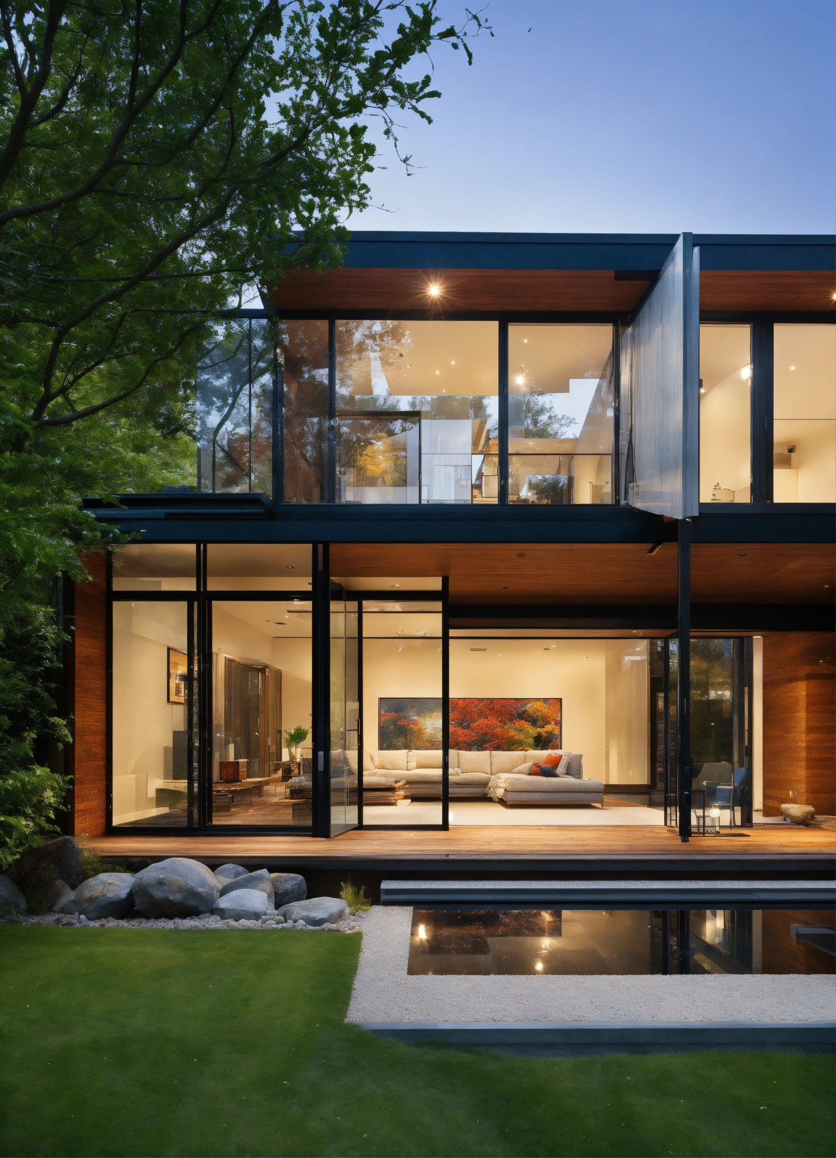 Lexica - Middle class glass contemporary clean home