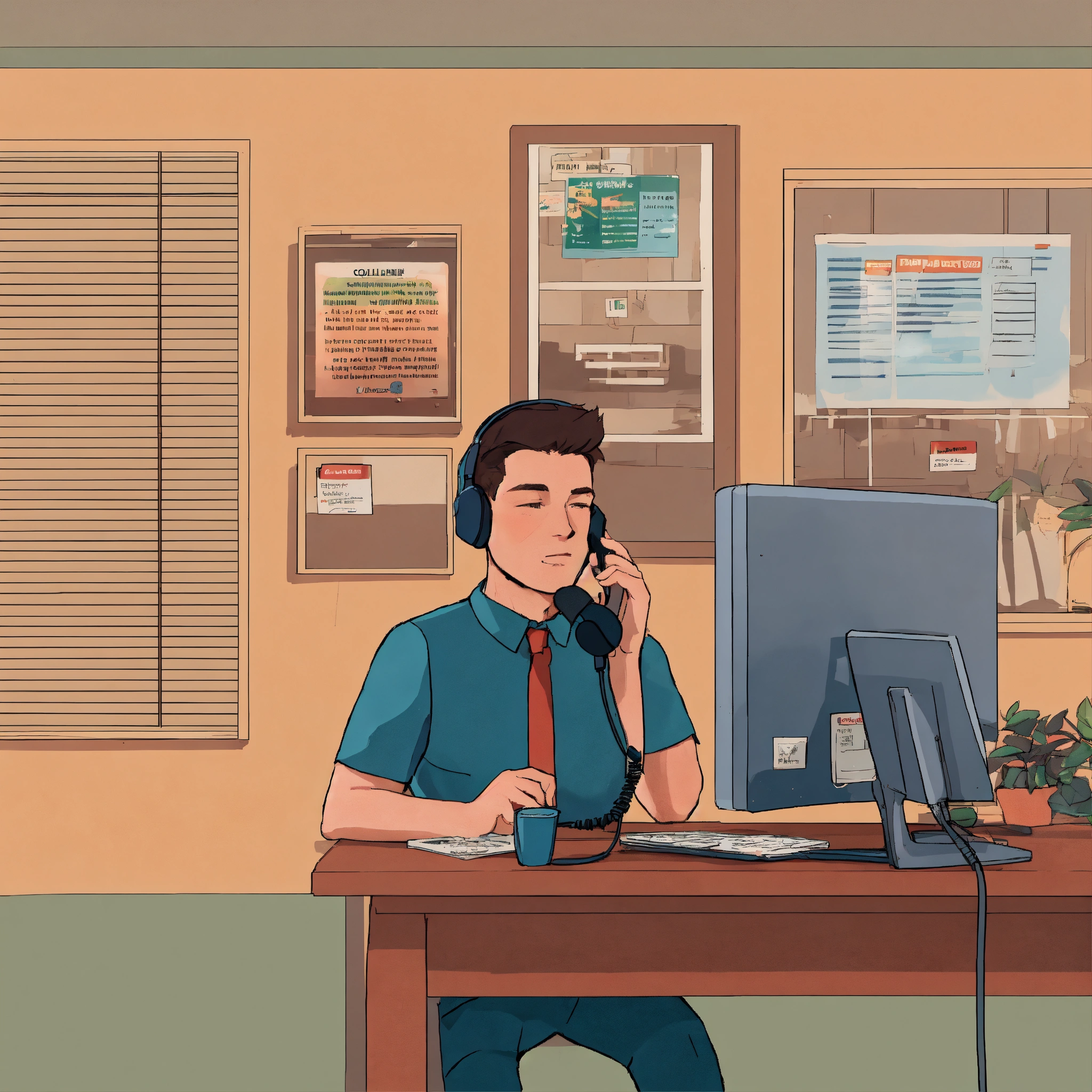 Lexica - A man doing a cold calling