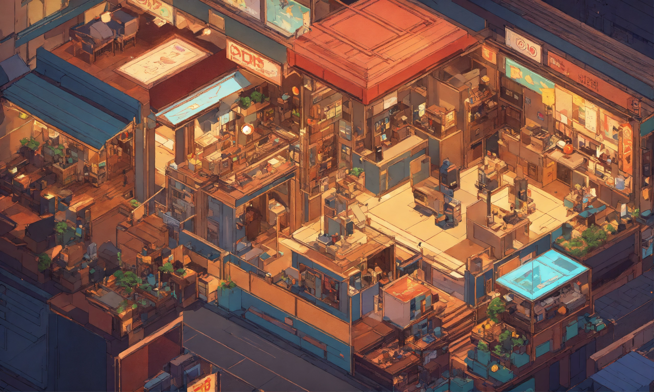 Lexica - Photo of a isometric tycoon game, style of laurie greasley ...