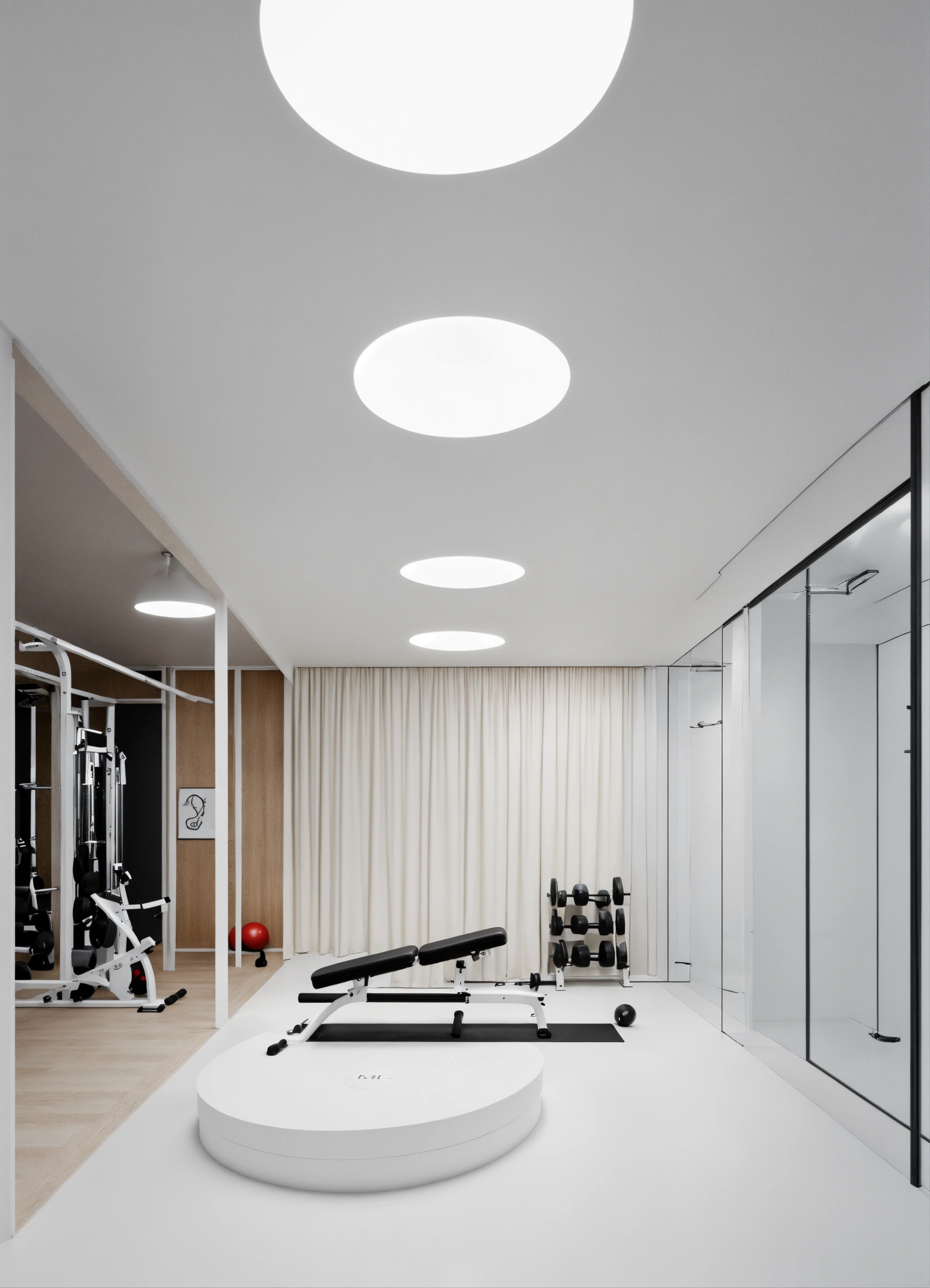 Lexica - Fitness ussr interior design minimalism white color