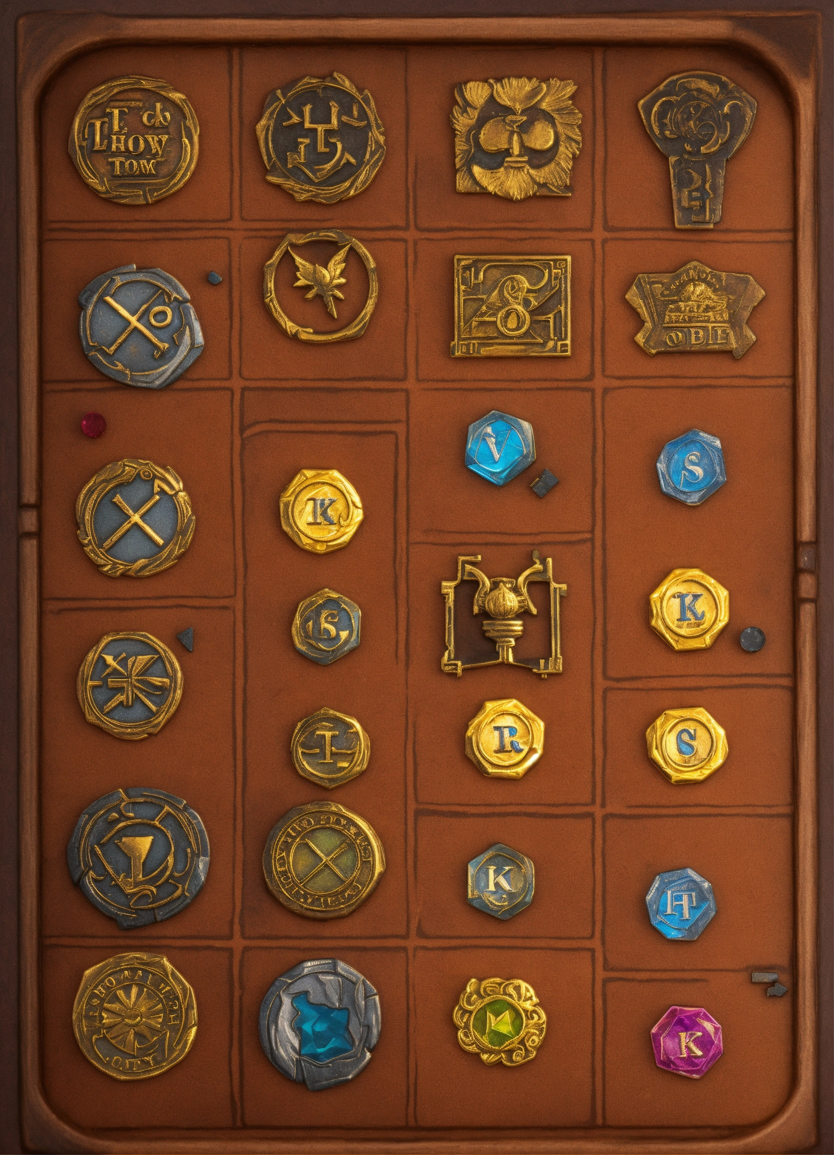 Lexica - Board game token key