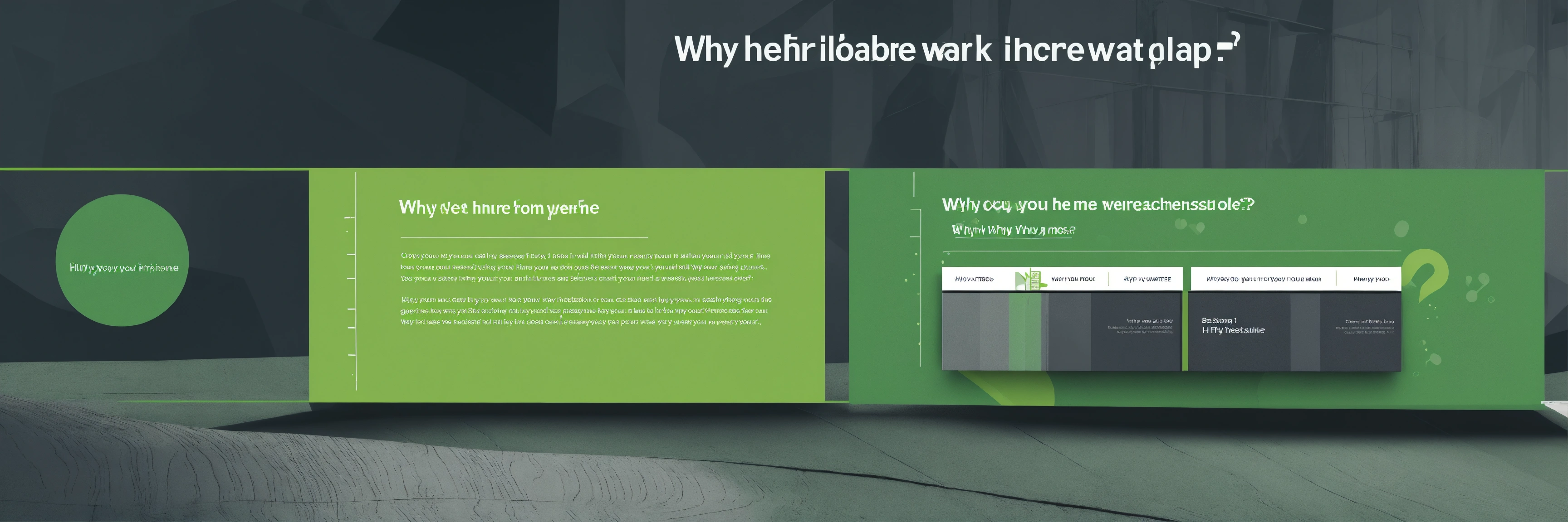 Lexica - Creative presentation design in green-gray colors 