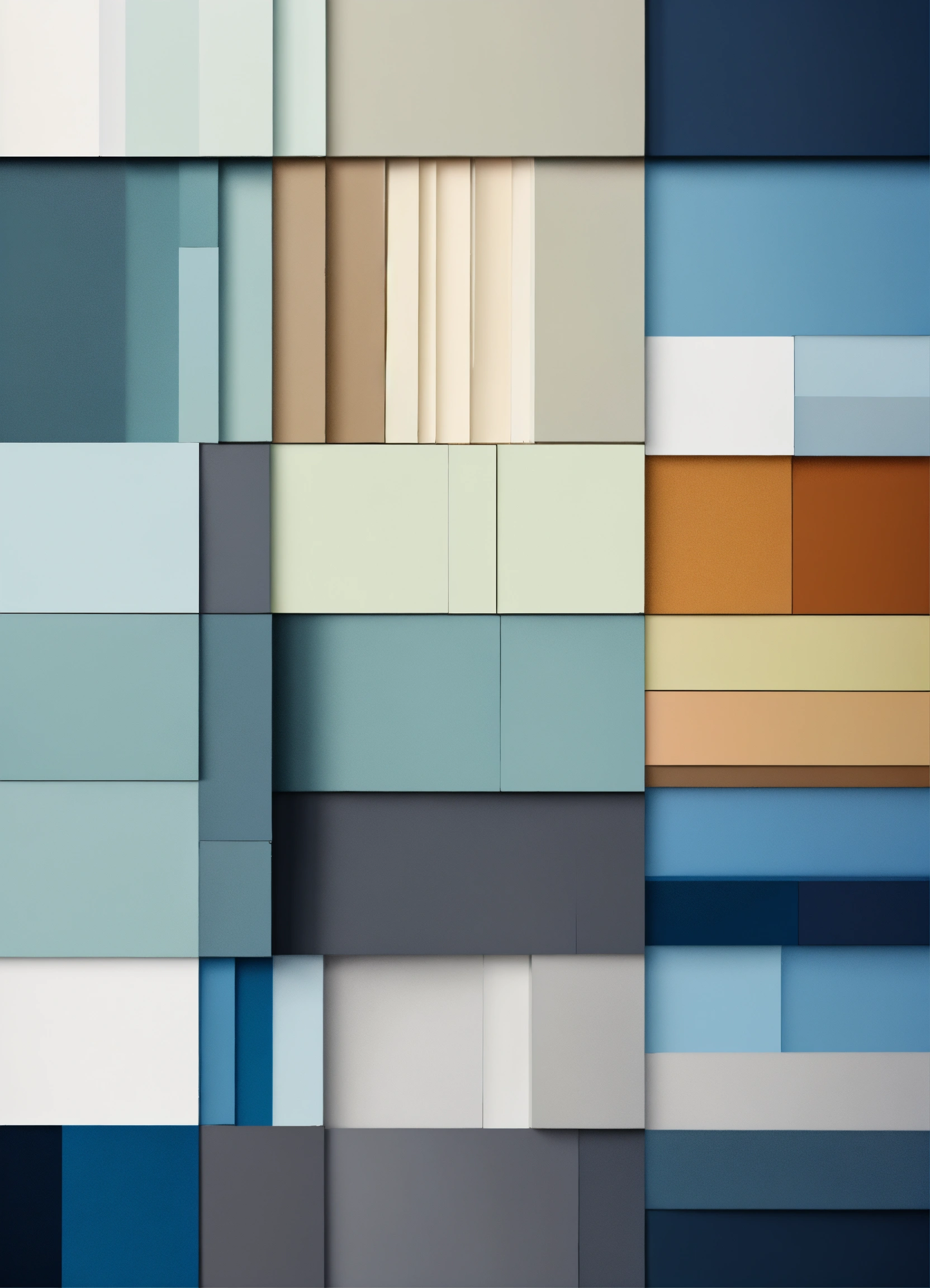 Lexica - Cold color palette, Distinct polygons, Small white gaps, blue ...