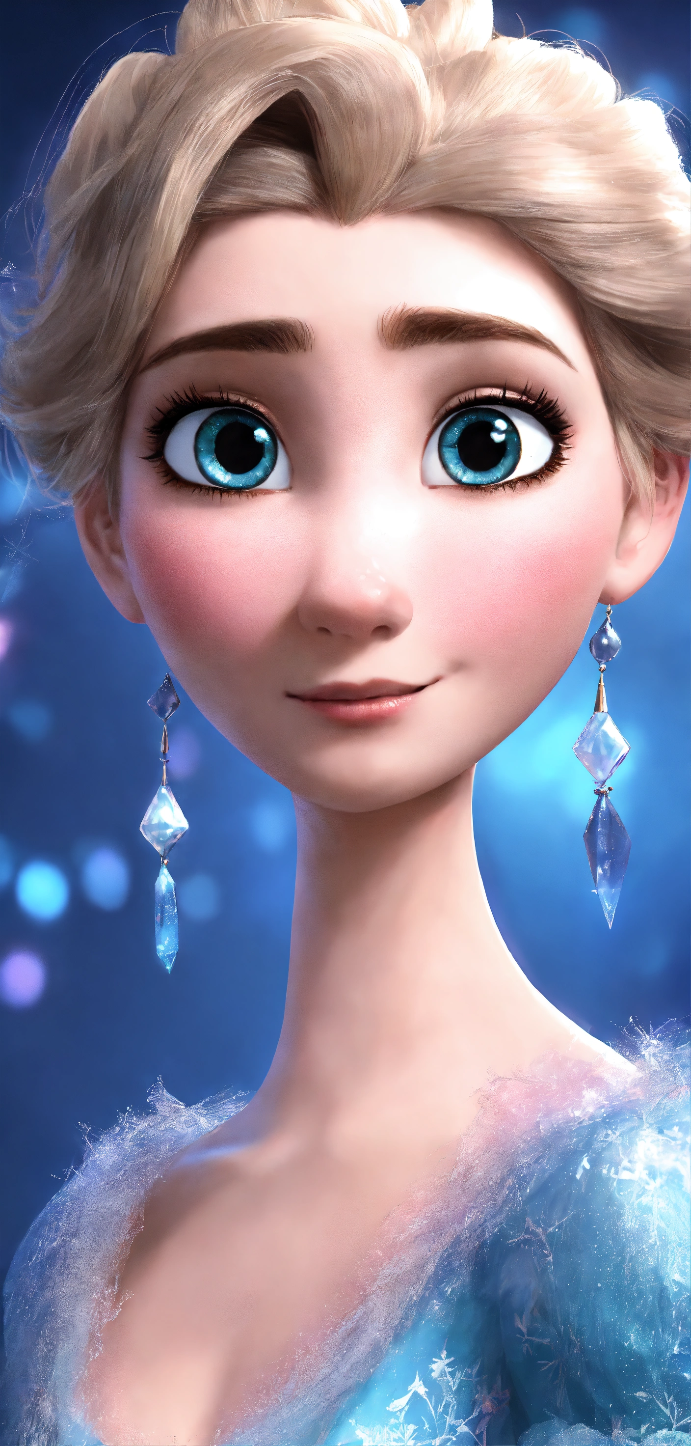 Lexica - Elsa from Frozen as a cute centenarian, cartoon effect ...