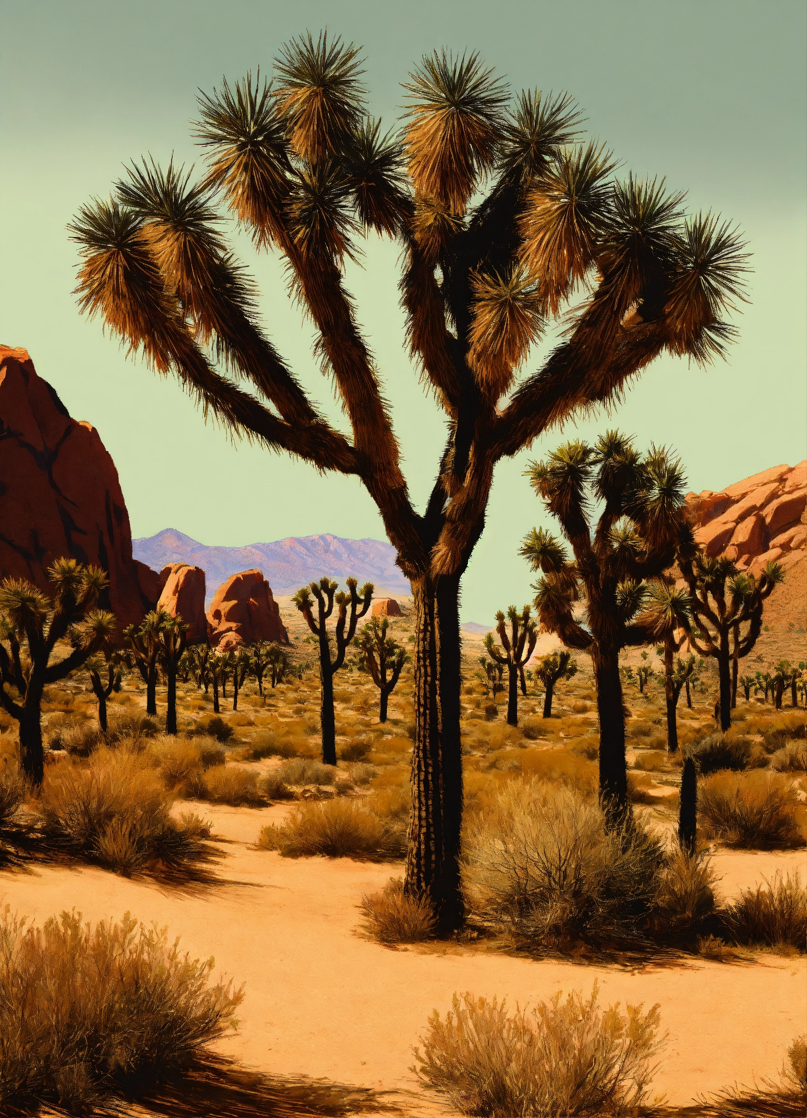 Lexica - A cap whith draw of joshua trees