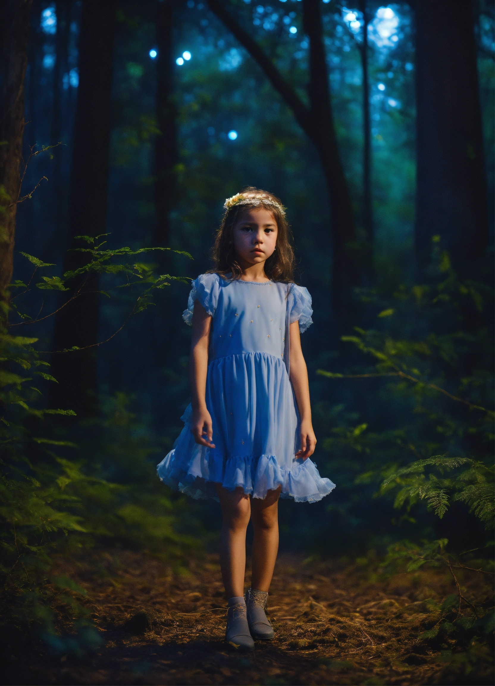 Lexica Dejected little girl, wearing threadbare garments, dancing in