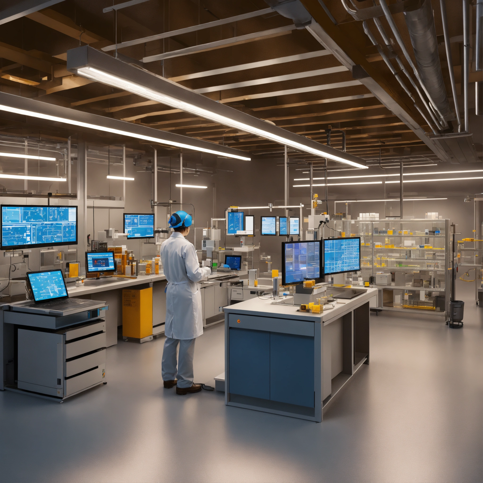 Lexica - Photorealistic visualization of an advanced laboratory setting ...
