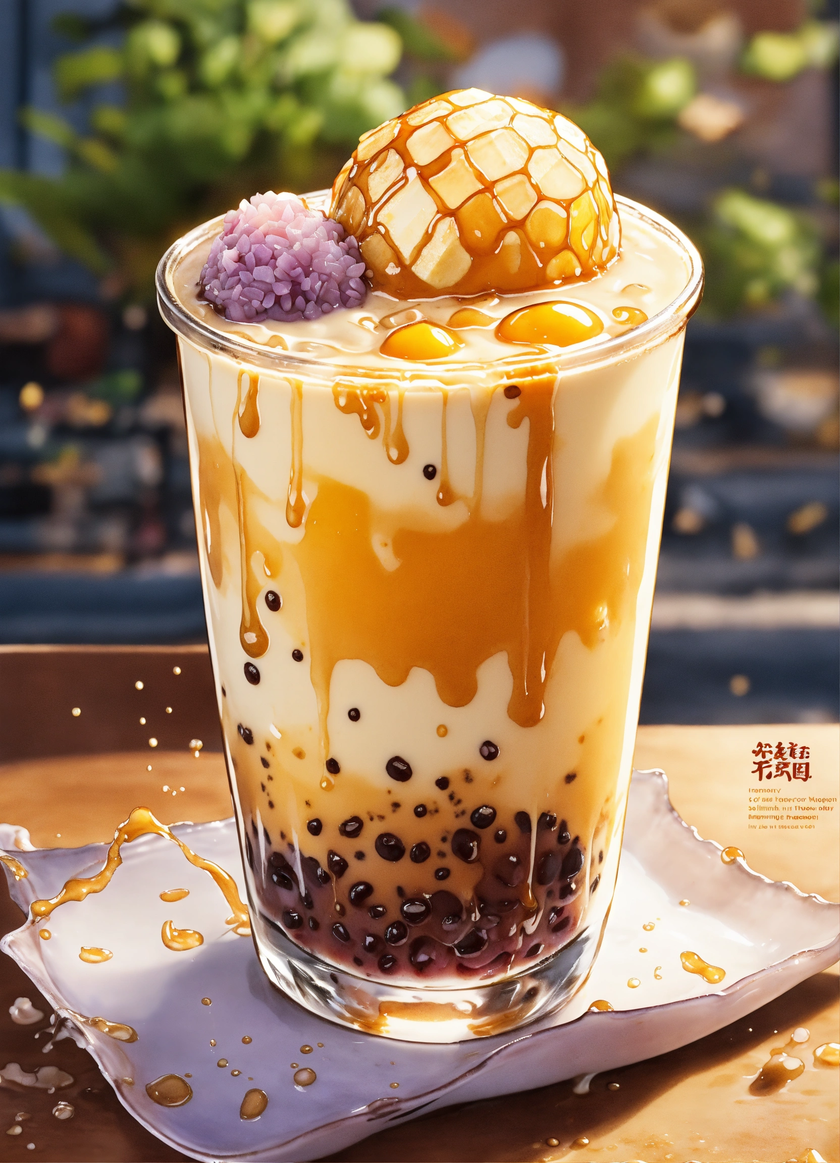 Lexica - Manga cartoon dc comic style. A mouth-watering taro with honey ...