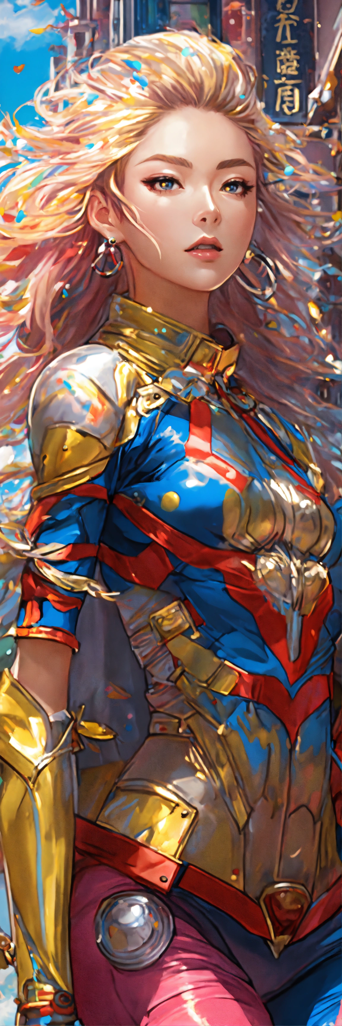 Lexica - Realism style anime art of a superheroine, 4k, stunning ...