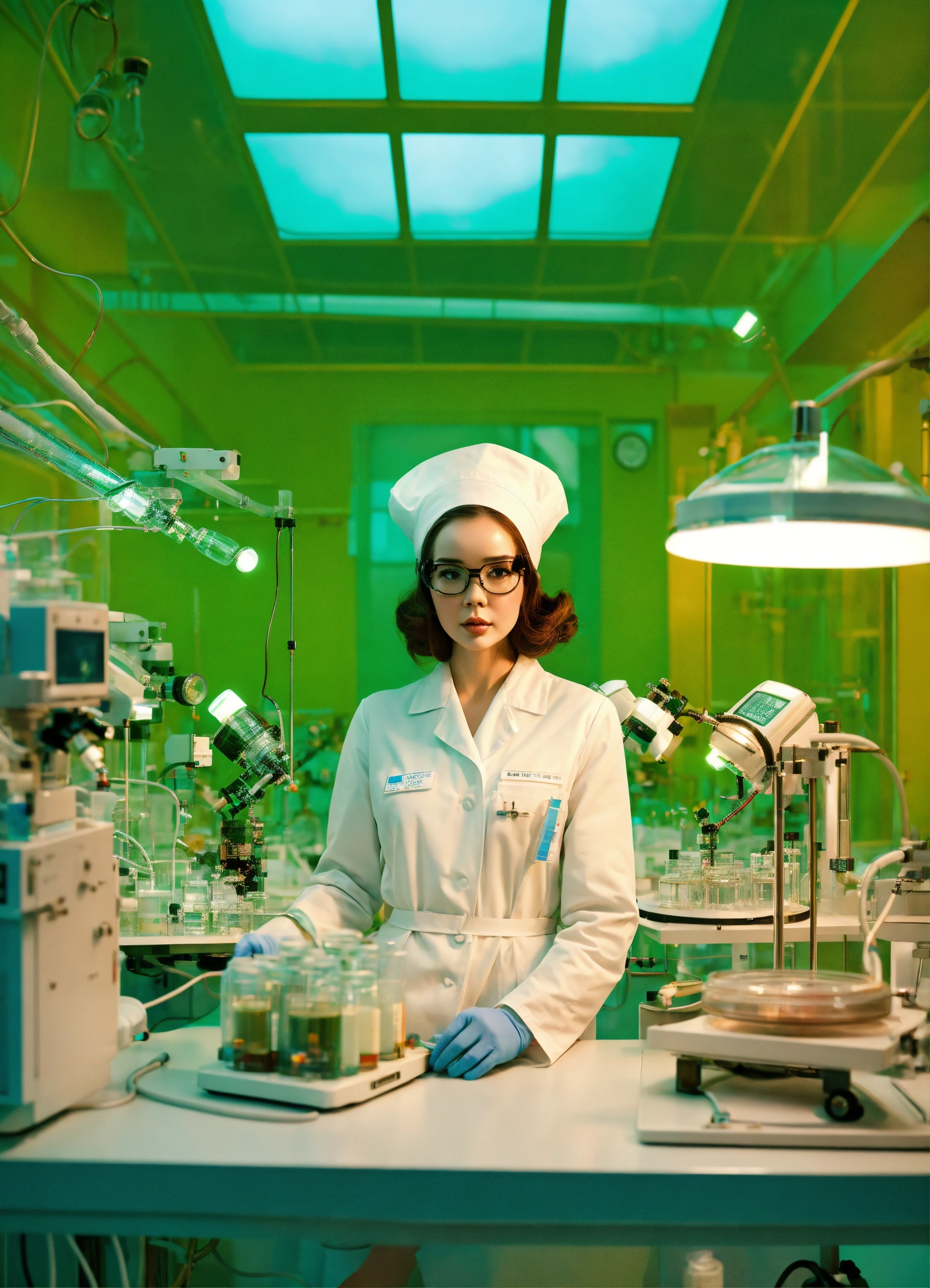Lexica Photography In A Futuristic Sci Fi Laboratory 60 S Gorgeous 