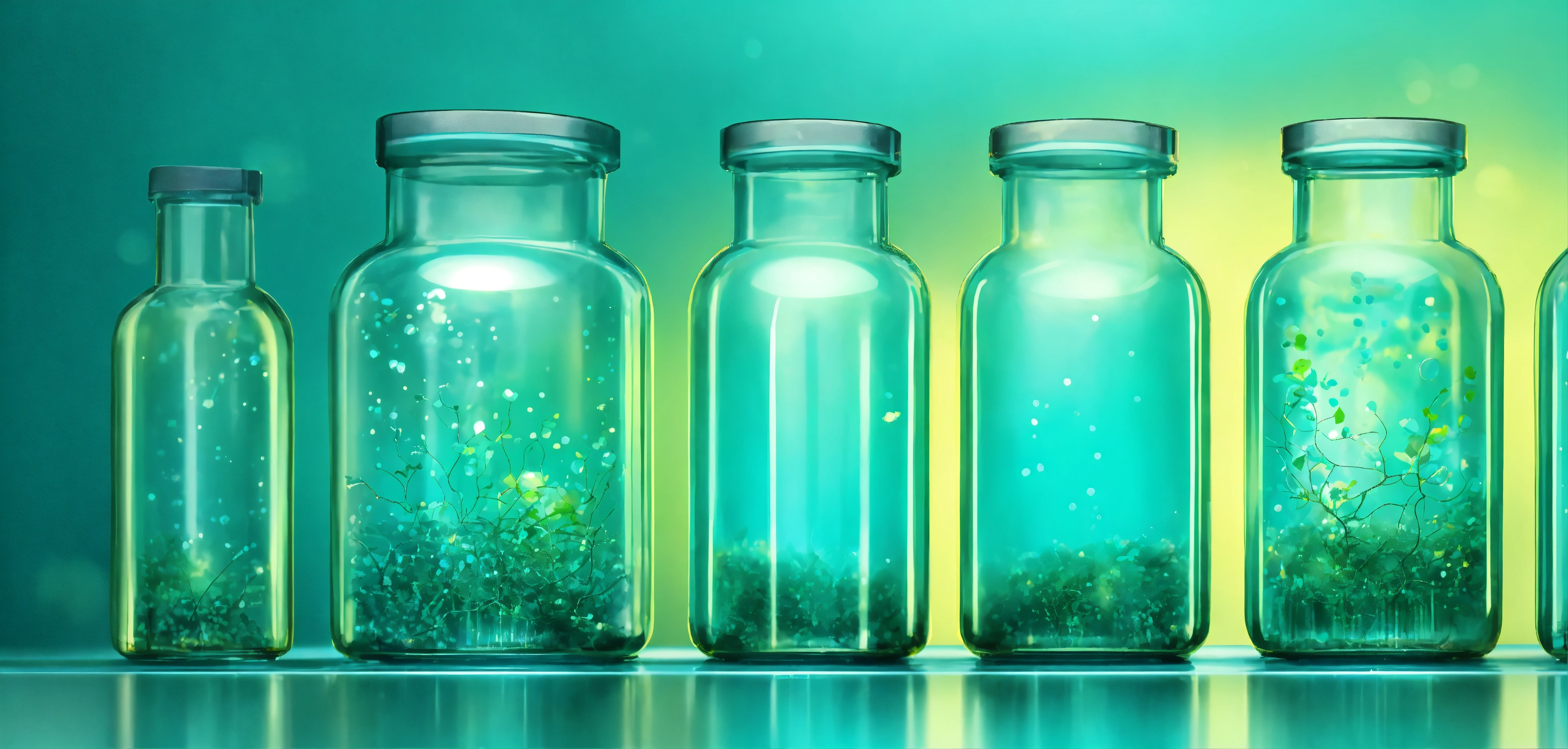 Lexica Illustration of a shining information networks inside