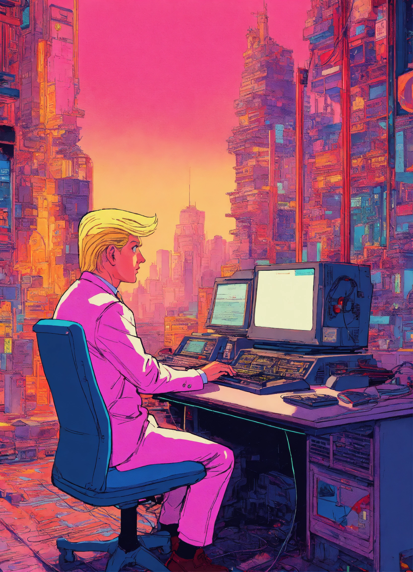 Lexica - In the style of 90's vintage anime, surrealism, akira style ...