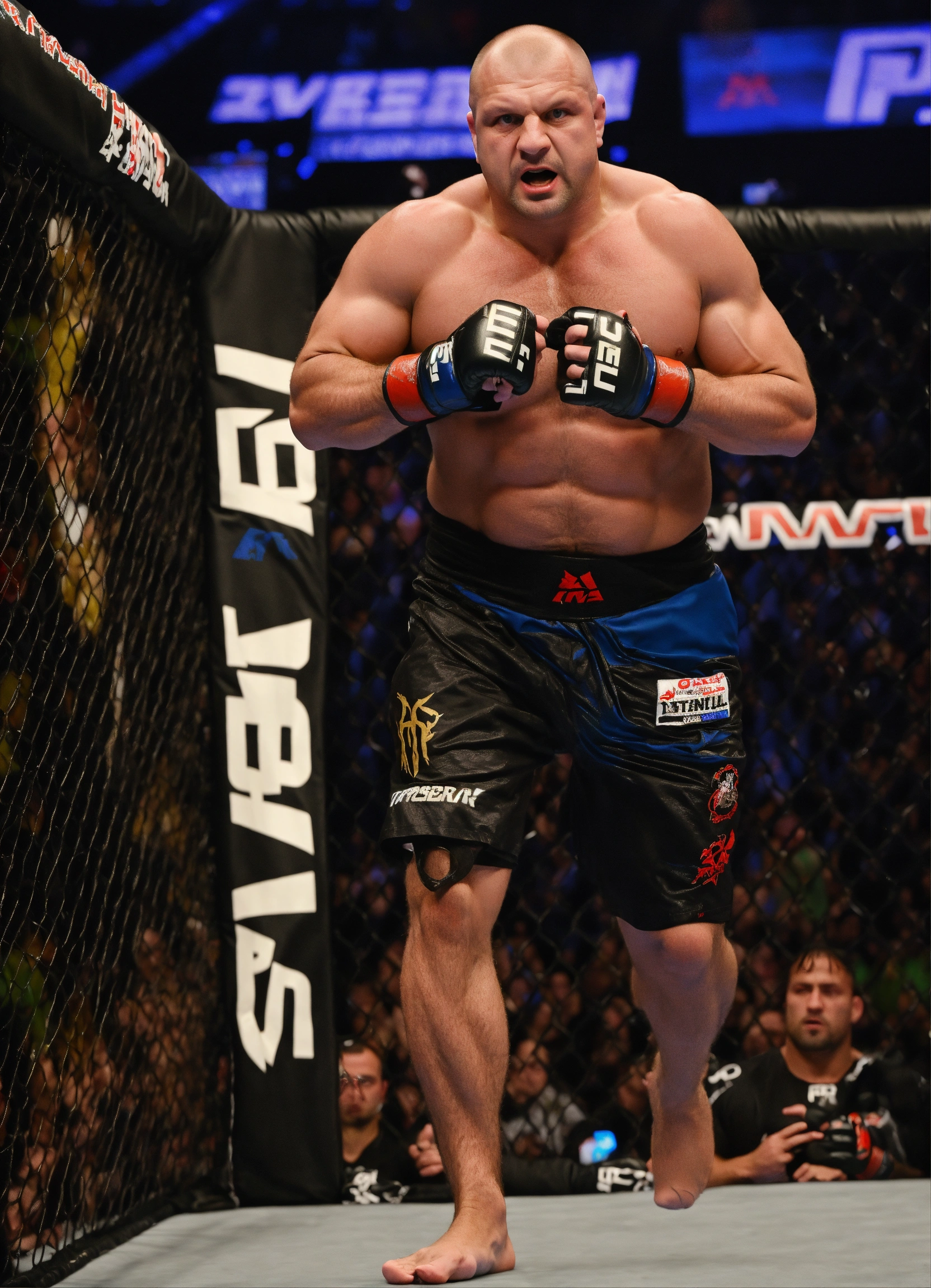 Lexica - Fedor Emelianenko combattant de MMA avec sa tenue de combat à ...