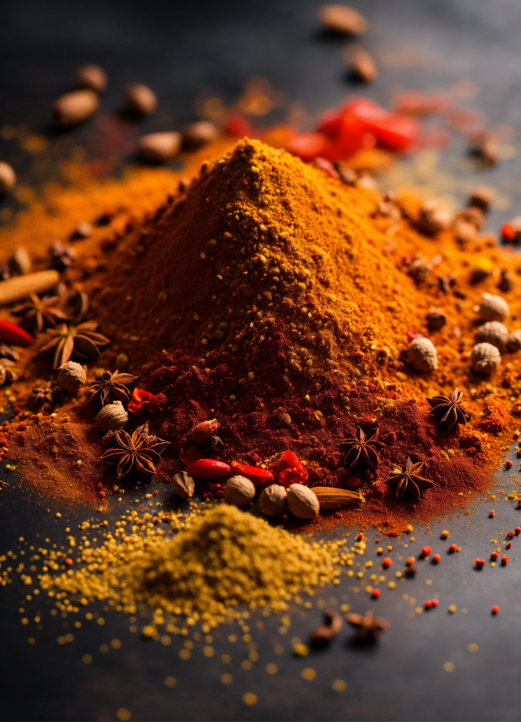 Lexica - Abstract composition oriental spices dust