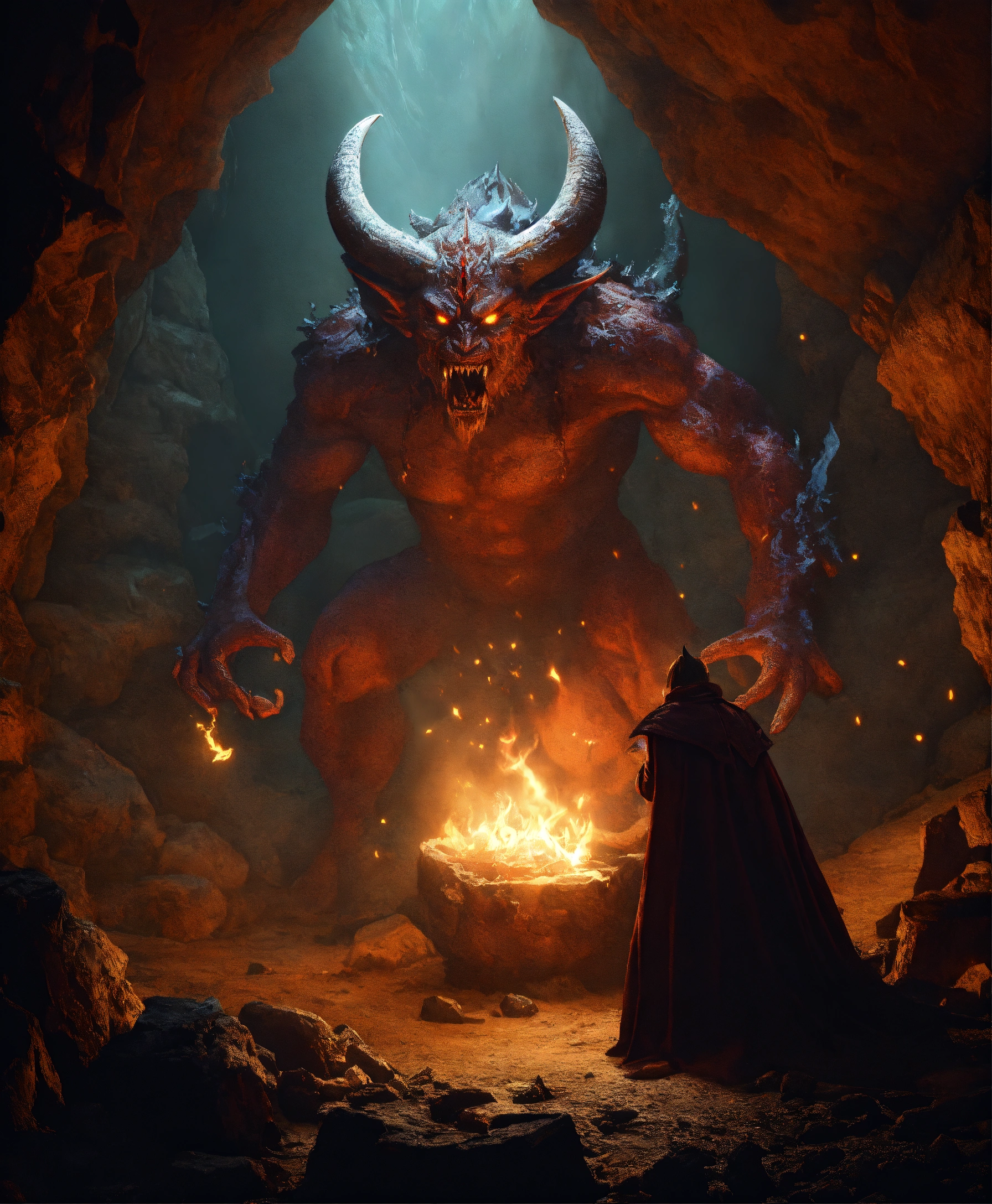 Lexica - Generate an image of striking realism featuring a demon within ...