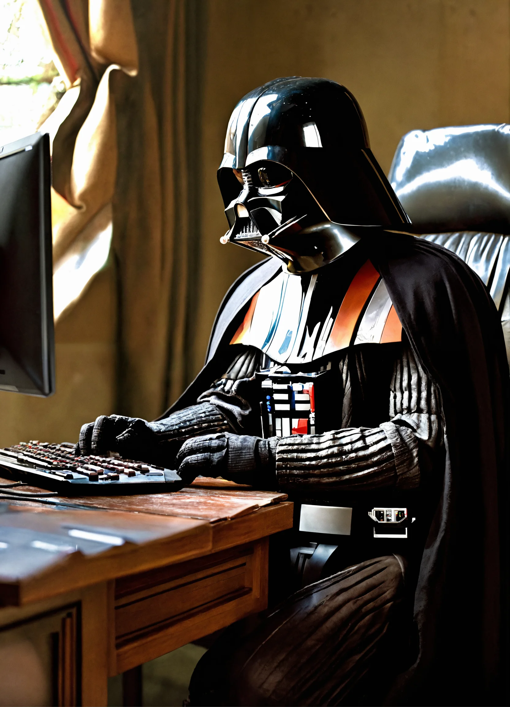 Lexica - Darth Vader at the computer