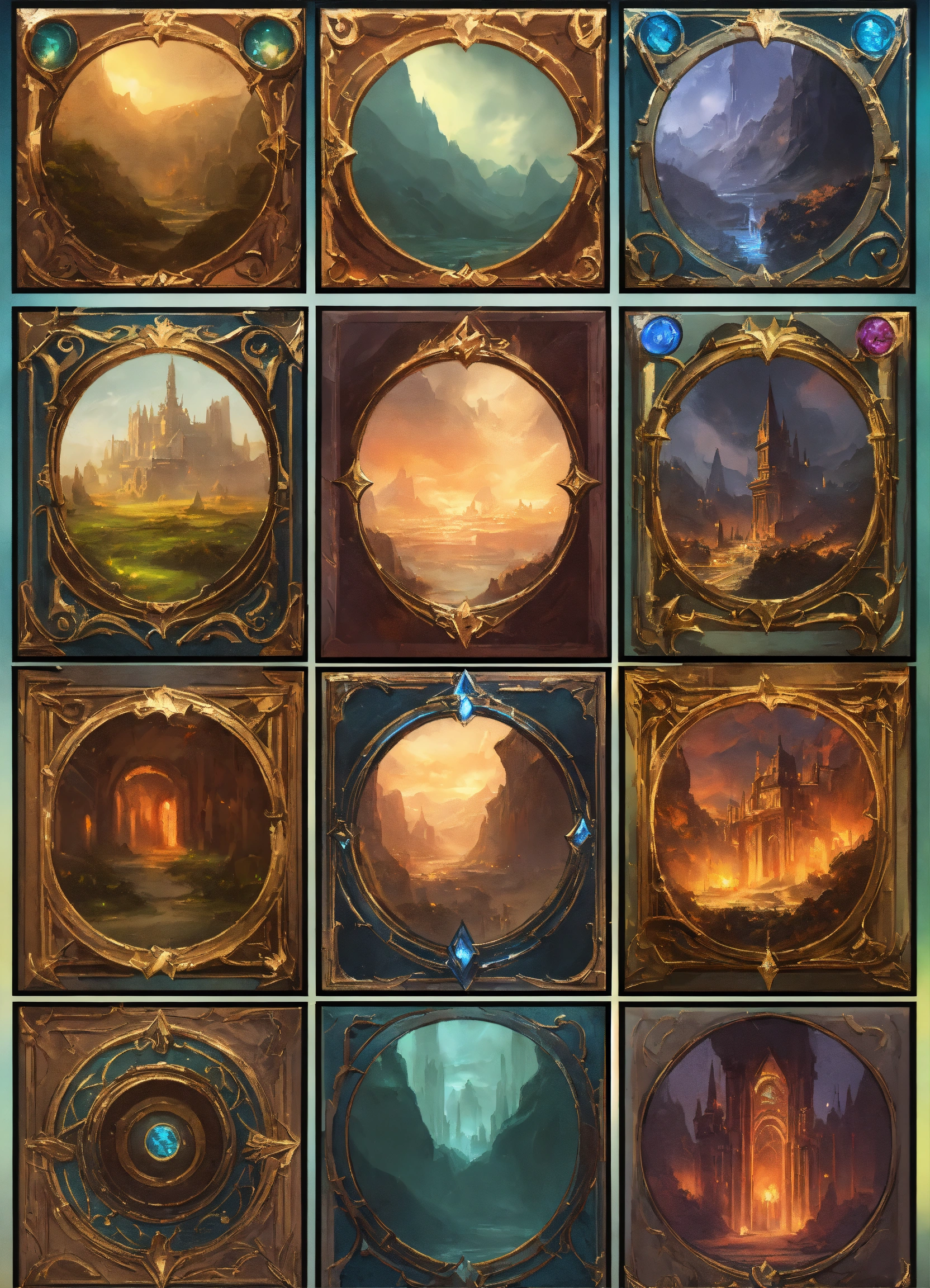 Lexica - Fantasy-style card frame elements for high fantasy style TCG ...
