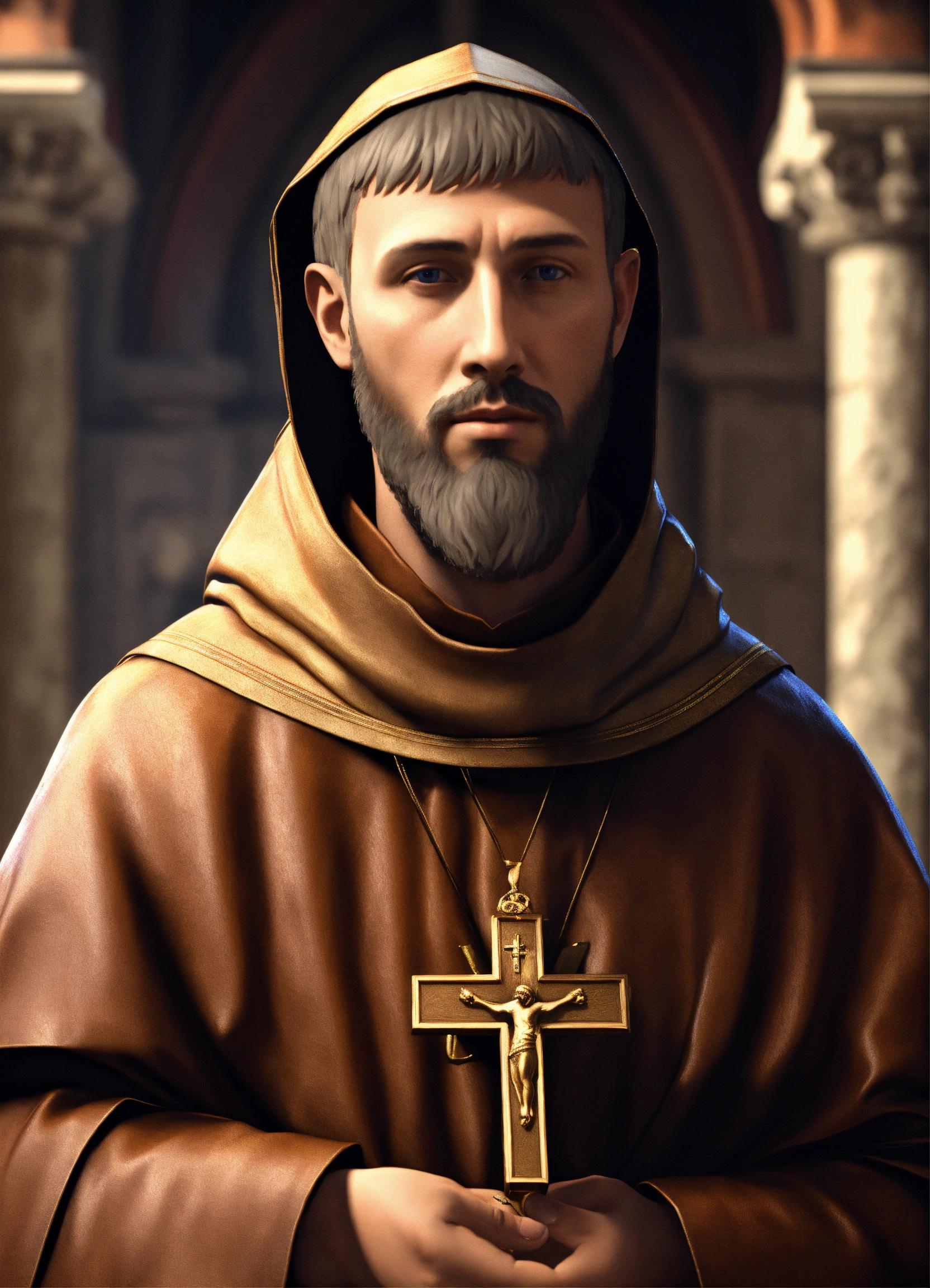 Lexica - Traditional Catholic Portrait of St. Francis of Assisi using ...