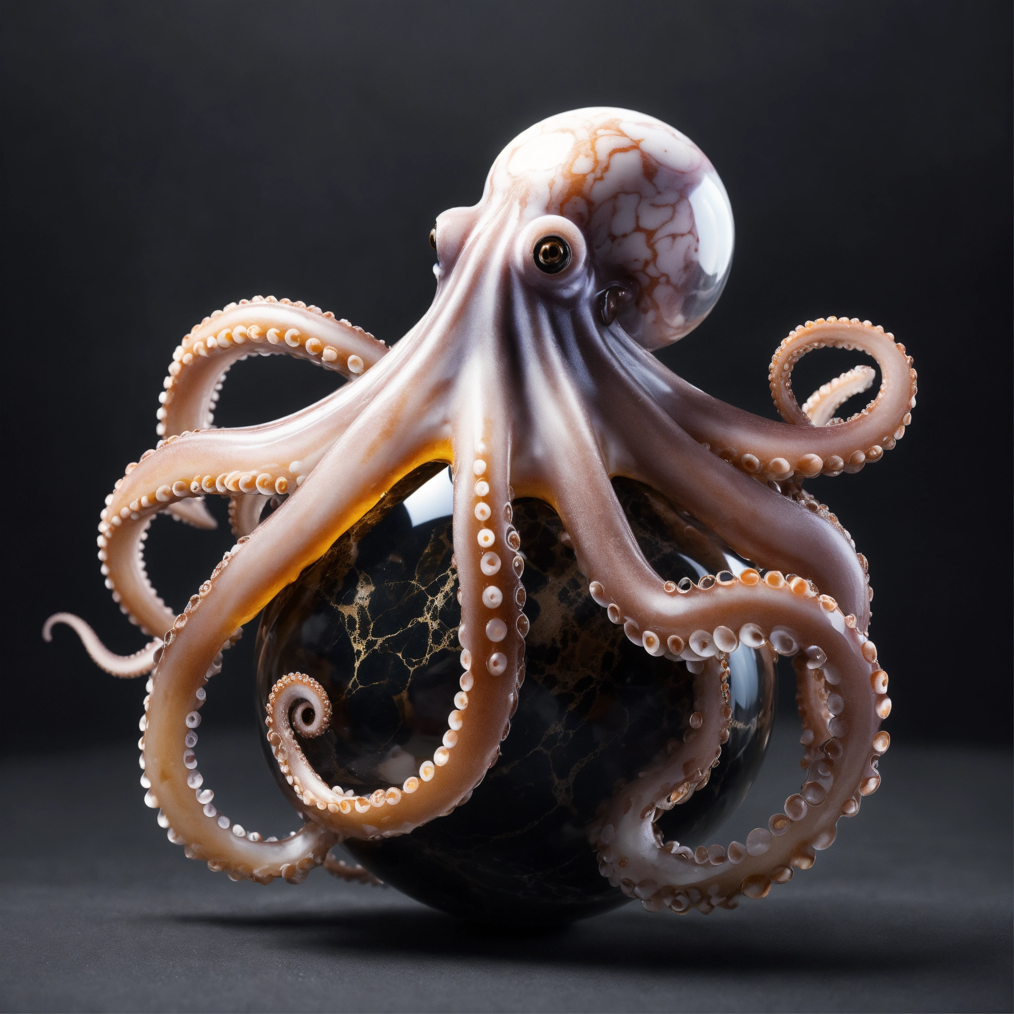 Lexica - Ultrarealistic octopus marble with oustanding elegant ...