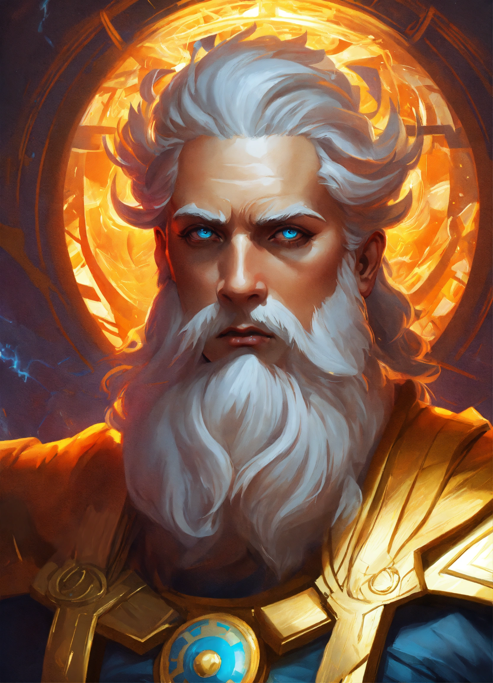 Lexica - The god Zeus, sharp focus, bright color, digital paint ...