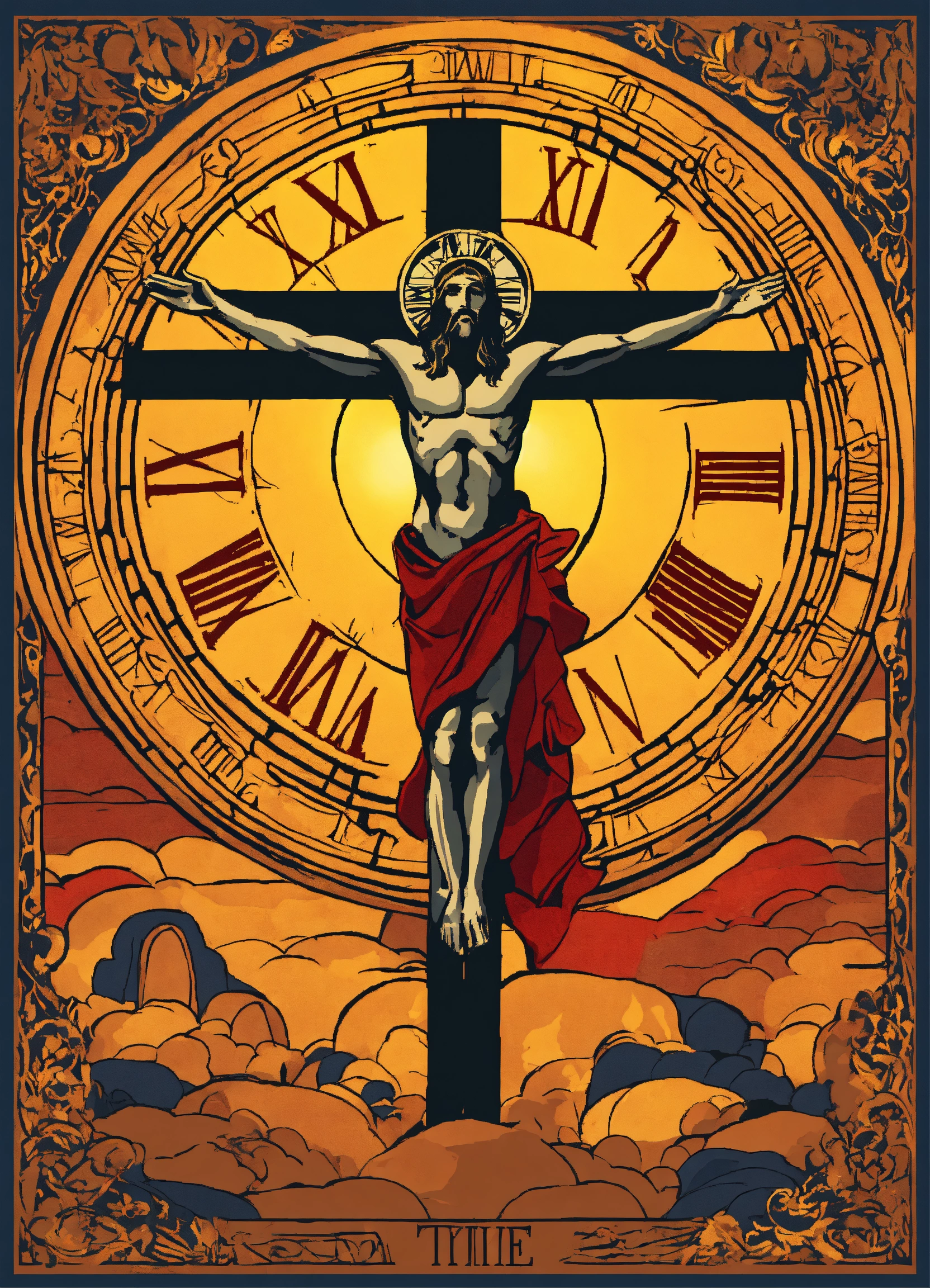 Lexica - Therefore, God's time, Kairós, Christian, Jesus Christ, vector