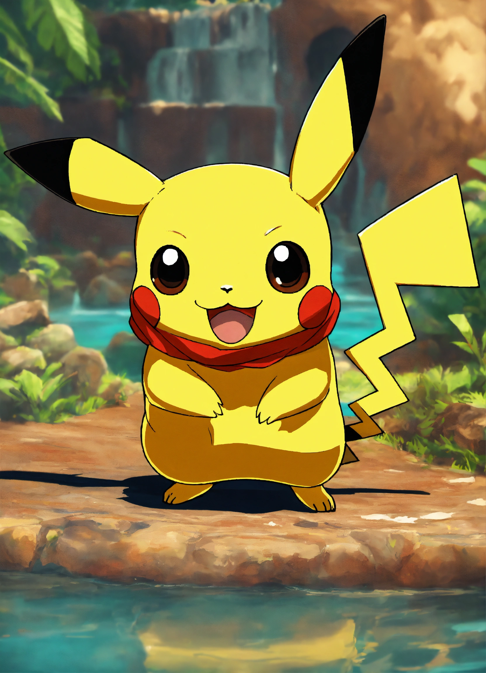 Lexica - Picachu caído no chão, imagem 8k