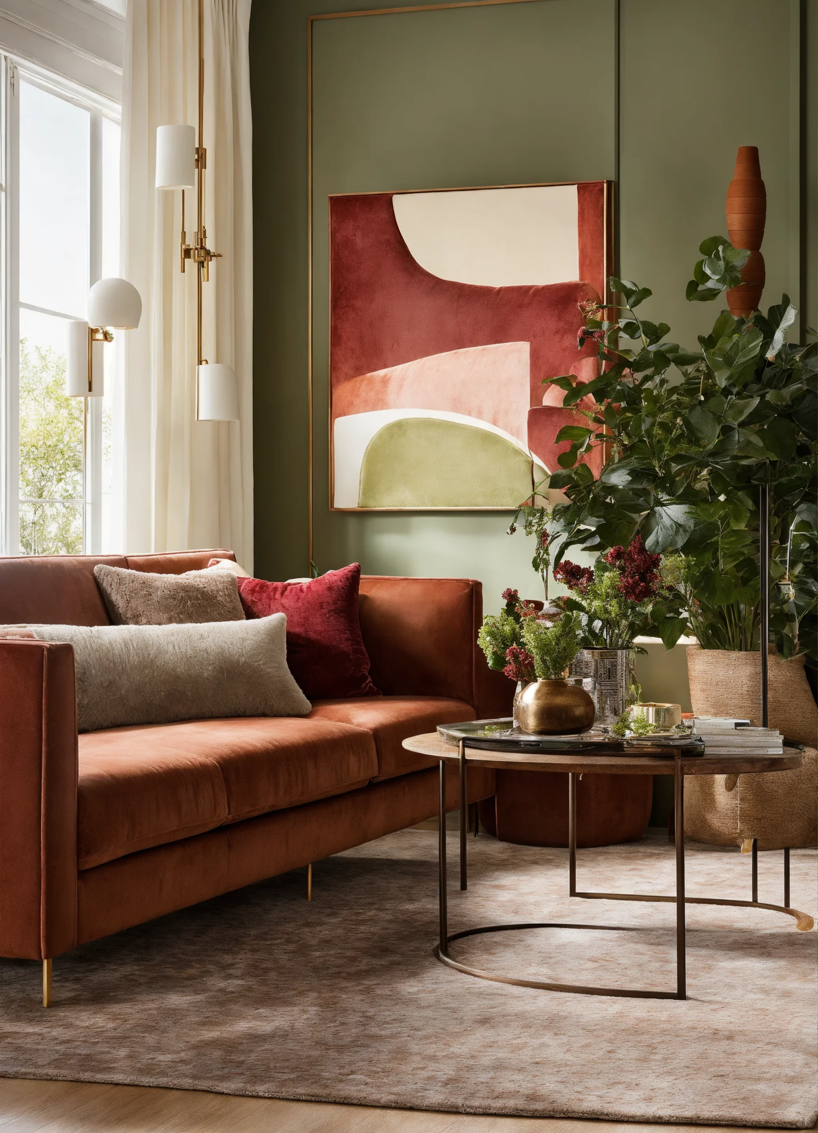 Lexica - Create a minimalist living room with a touch of modern ...