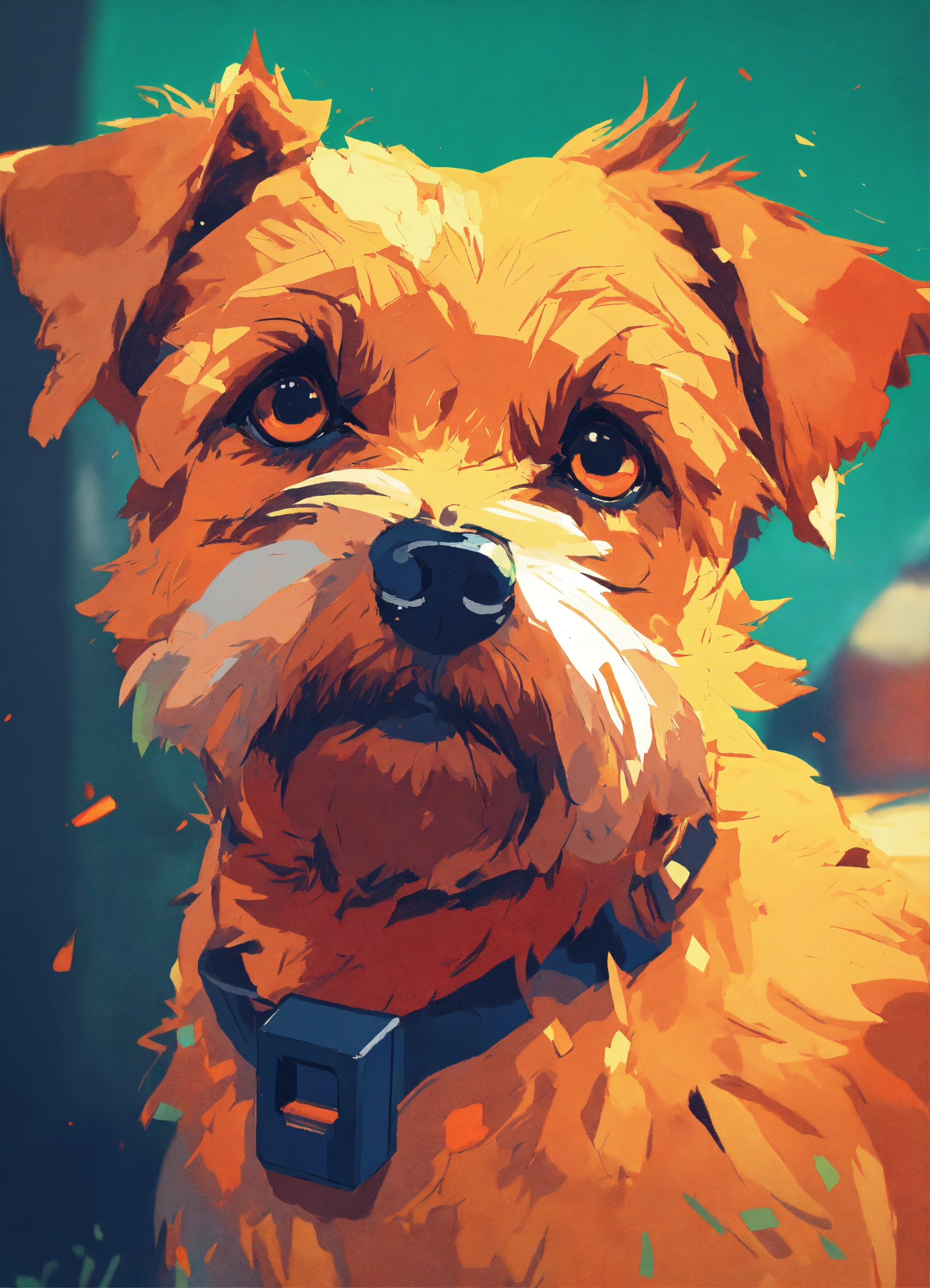 Lexica - Photo of a border terrier, style of laurie greasley, studio ...