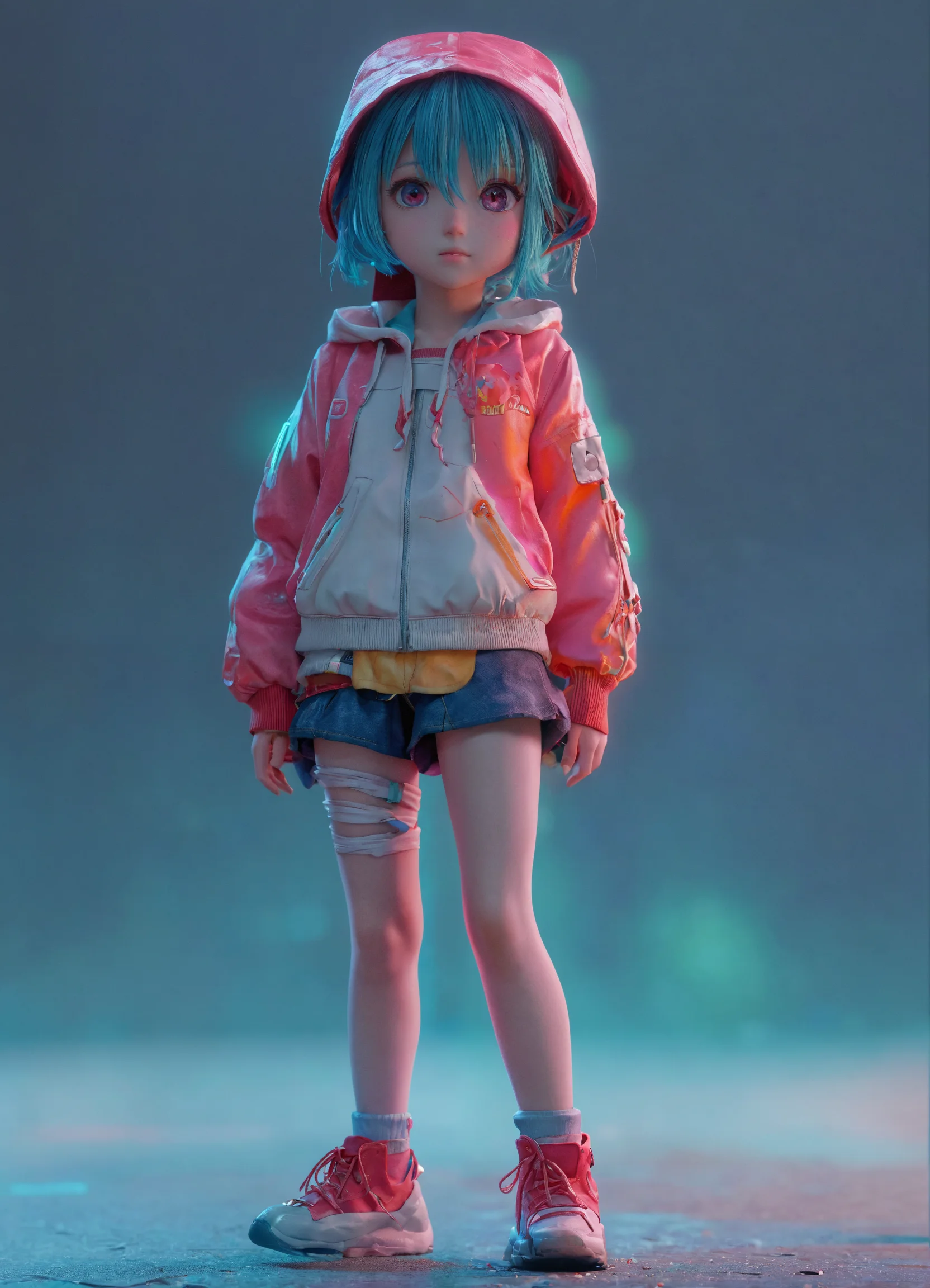 Lexica 4d Photographic Image Of Full Body Image Of A Sweet Tiny Anime Character Realistic