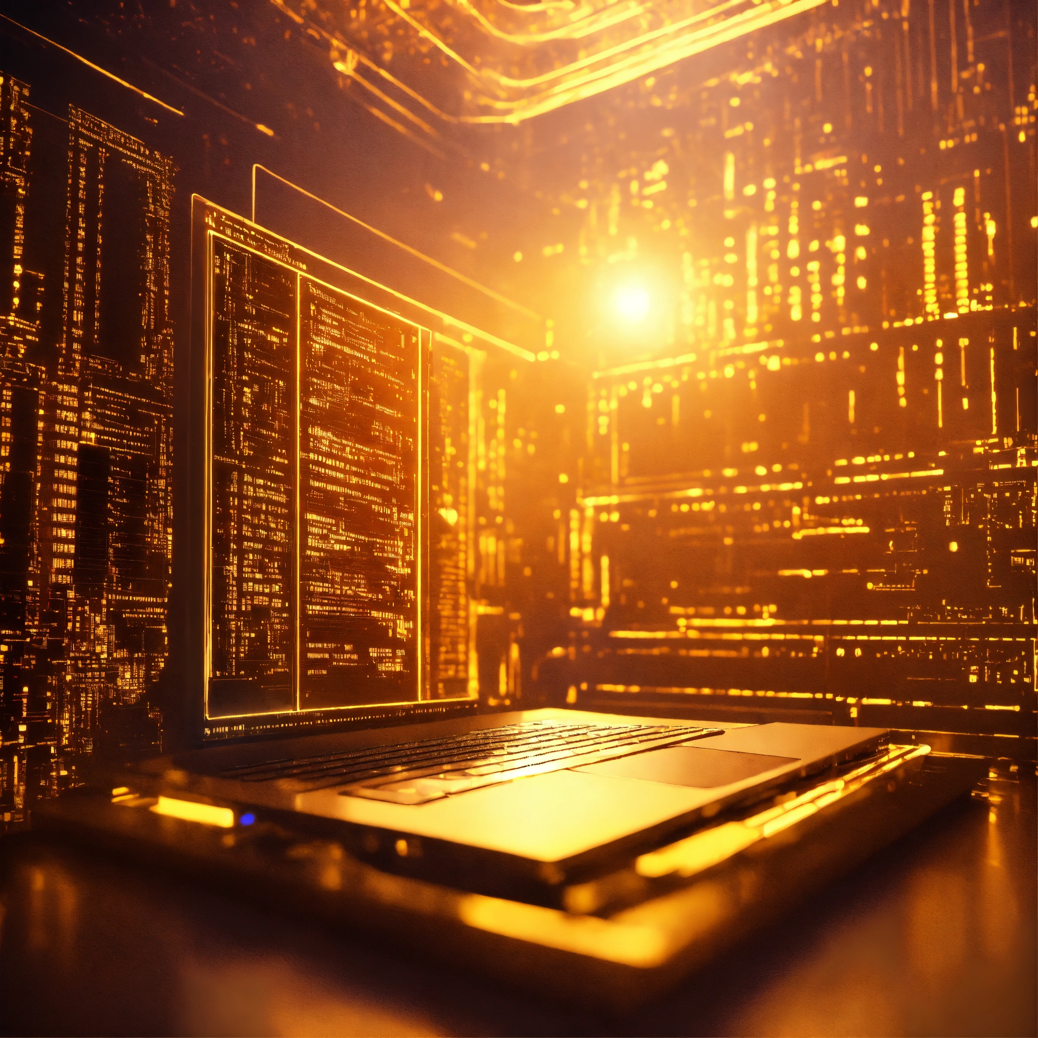 Lexica - Ultra realistic в взphoto of a very high tech 3d software code ...