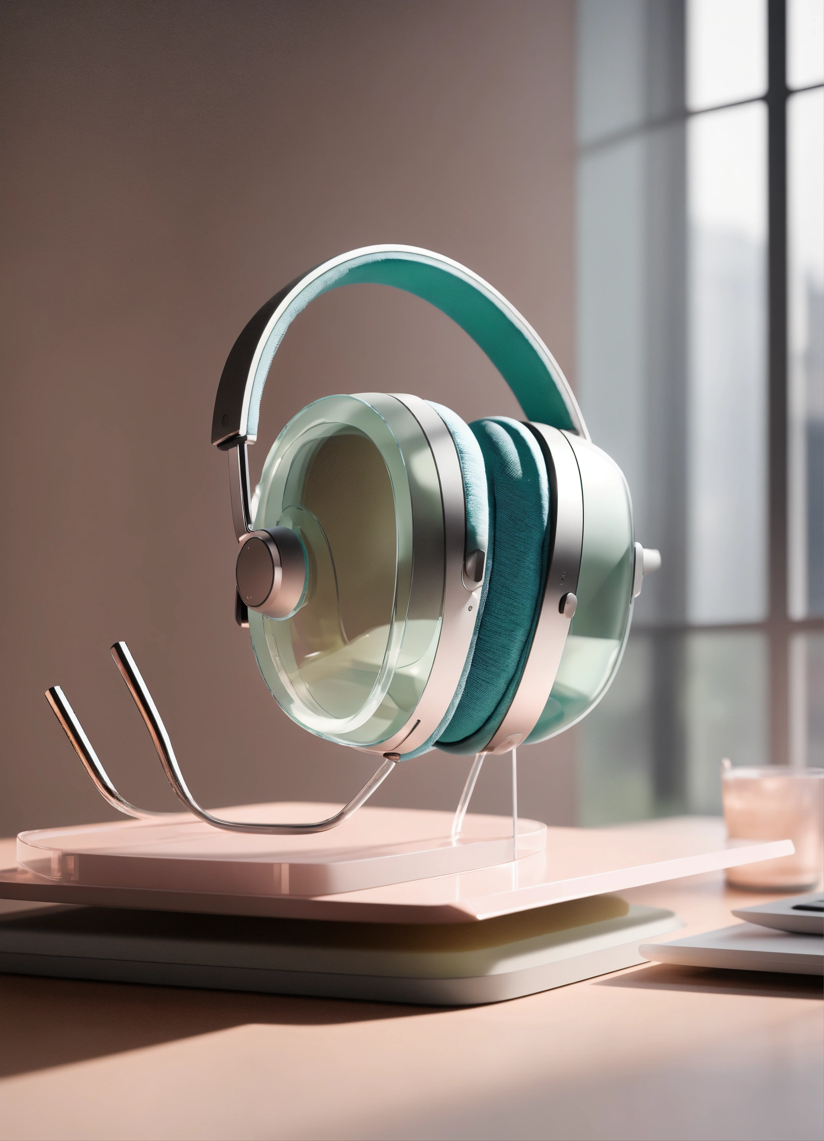 Lexica - A stunning, minimalist curved, pastel translucent glass AR ...