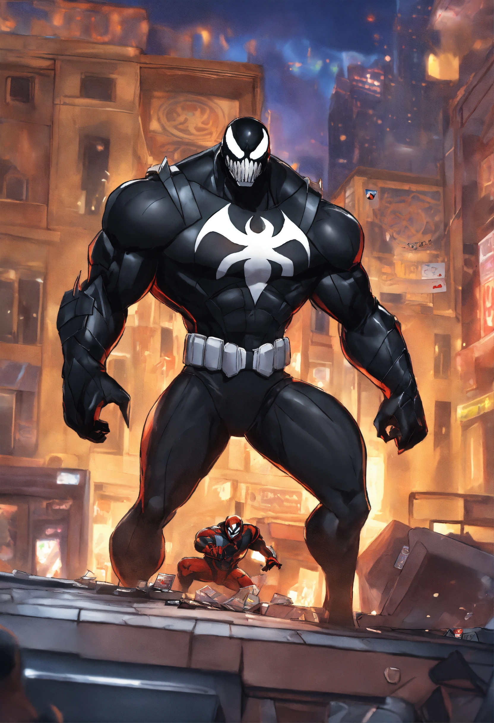 Lexica - Marvel animated agent venom with card game borders