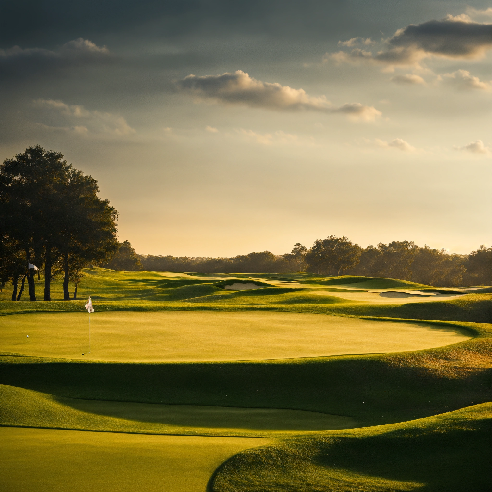 Lexica - High-resolution photograph horizontal golf a landscape ...