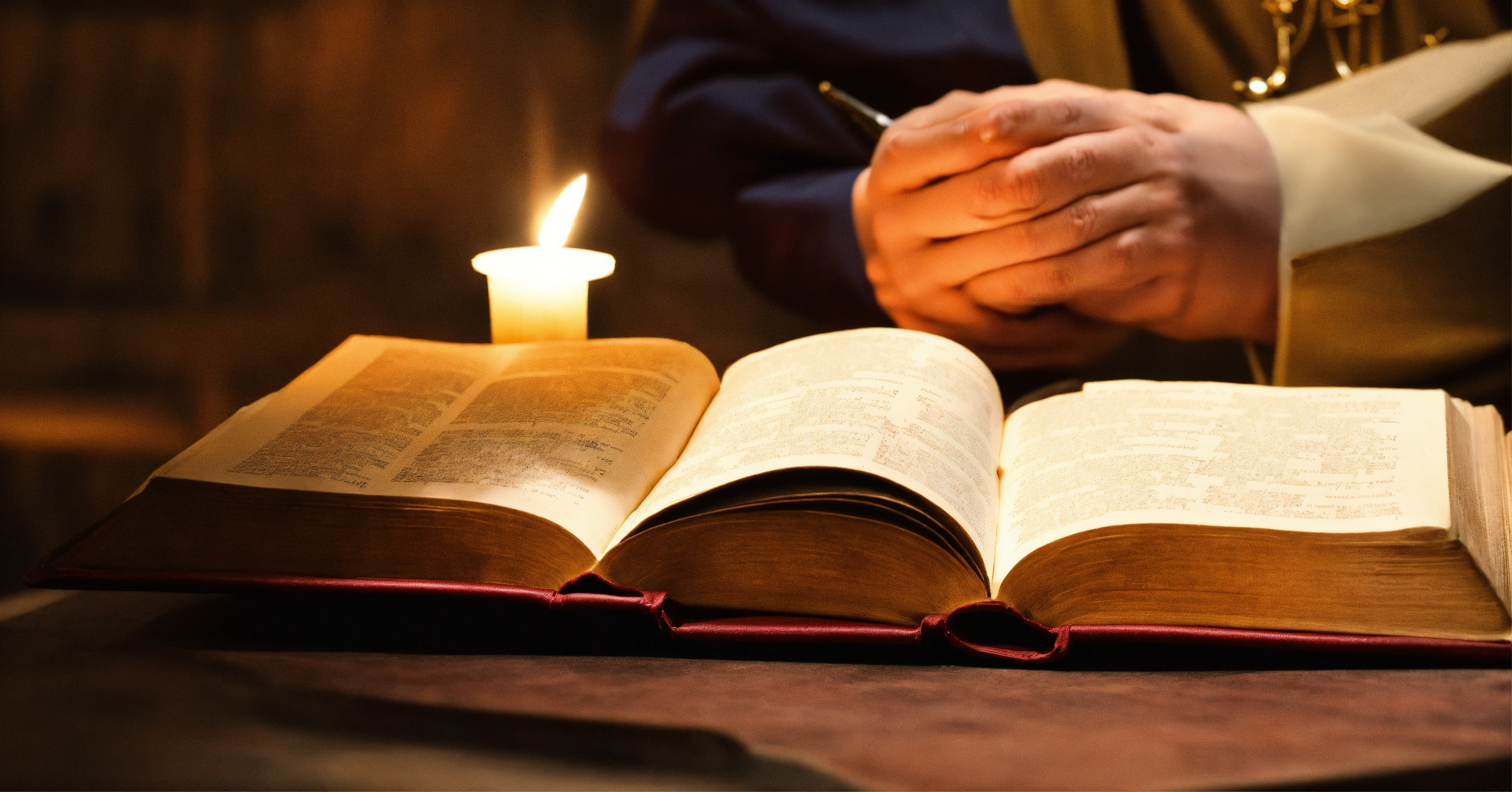Lexica - Catholic priest reading the bible, word of God