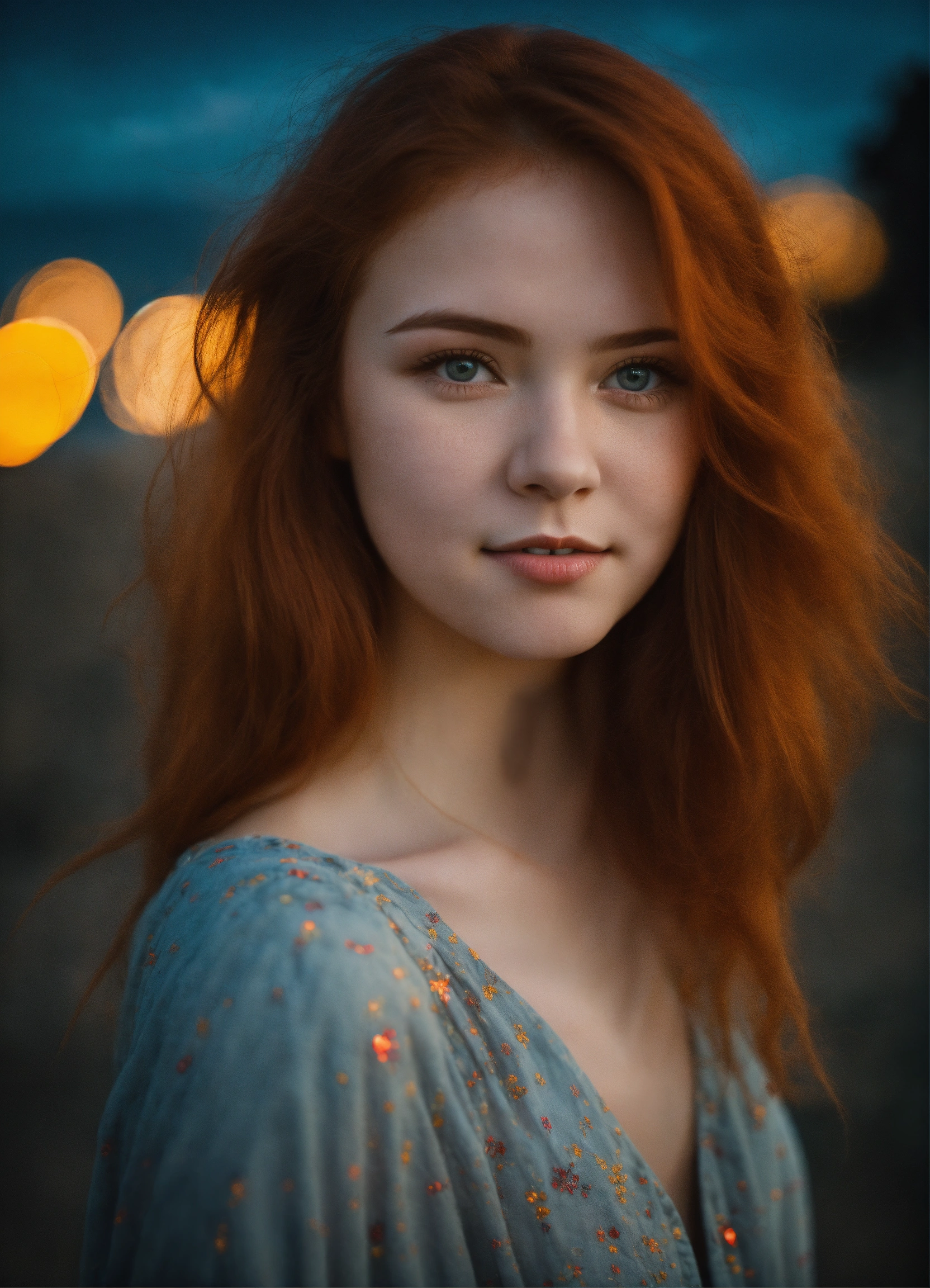 Lexica A Real Photo Of A 21 Year Very Cute Redhead Girl Looking With Much Love In Her Eyes