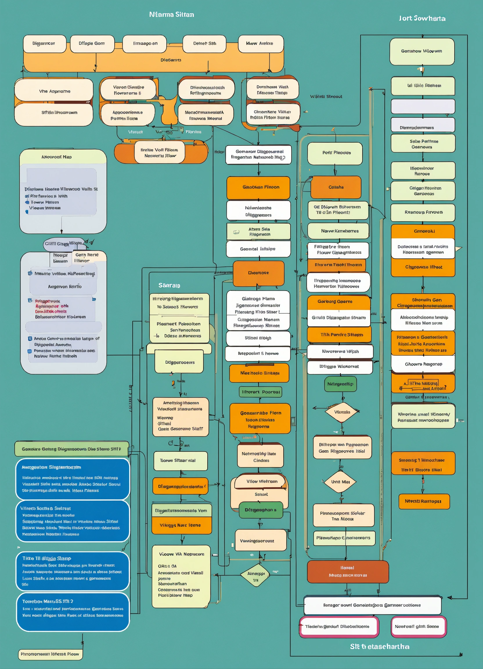 Lexica - Generate an image that portrays Sitemap Diagrams Create visual ...