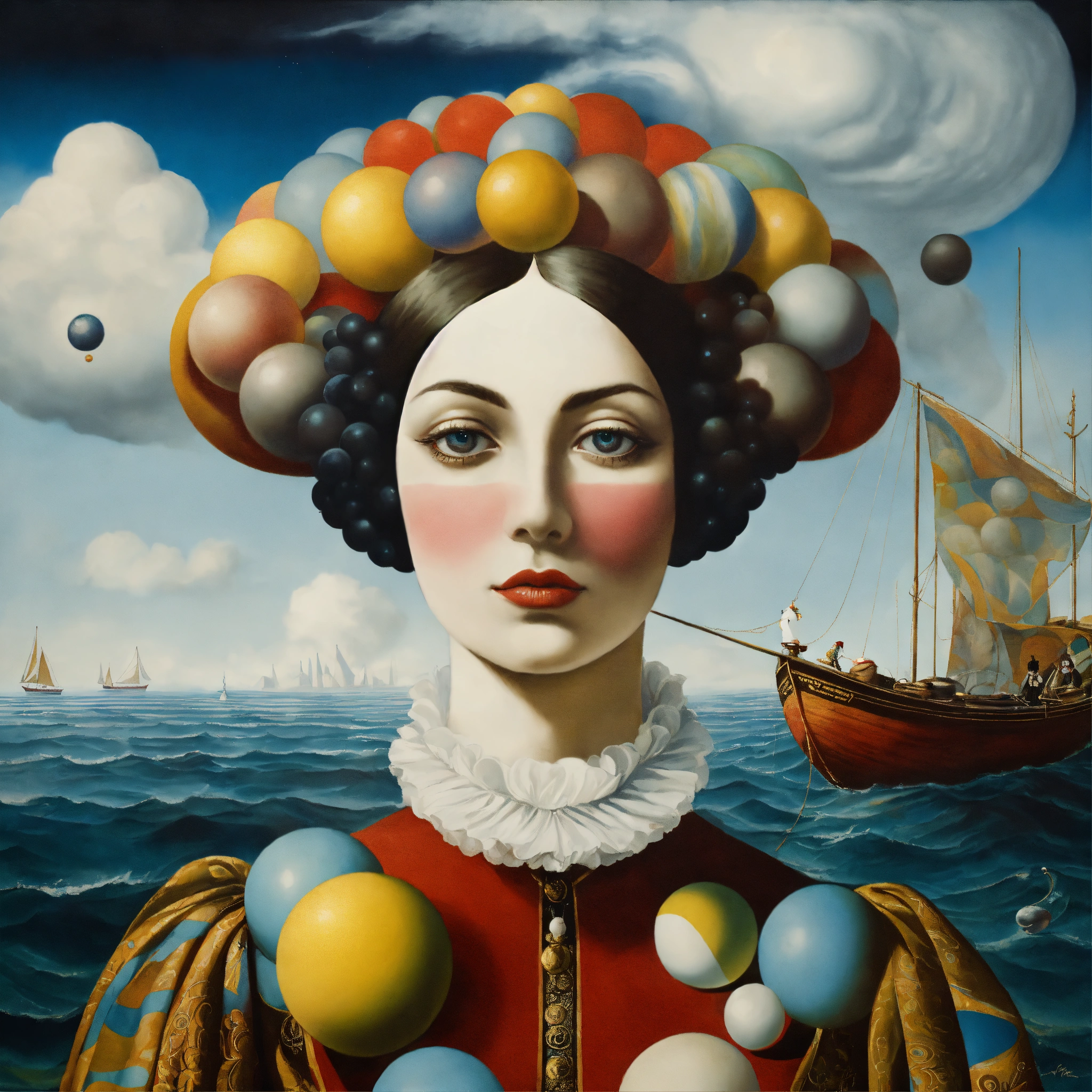 Lexica A close up portrait of elegant female humpty with pale white face with eyes looking