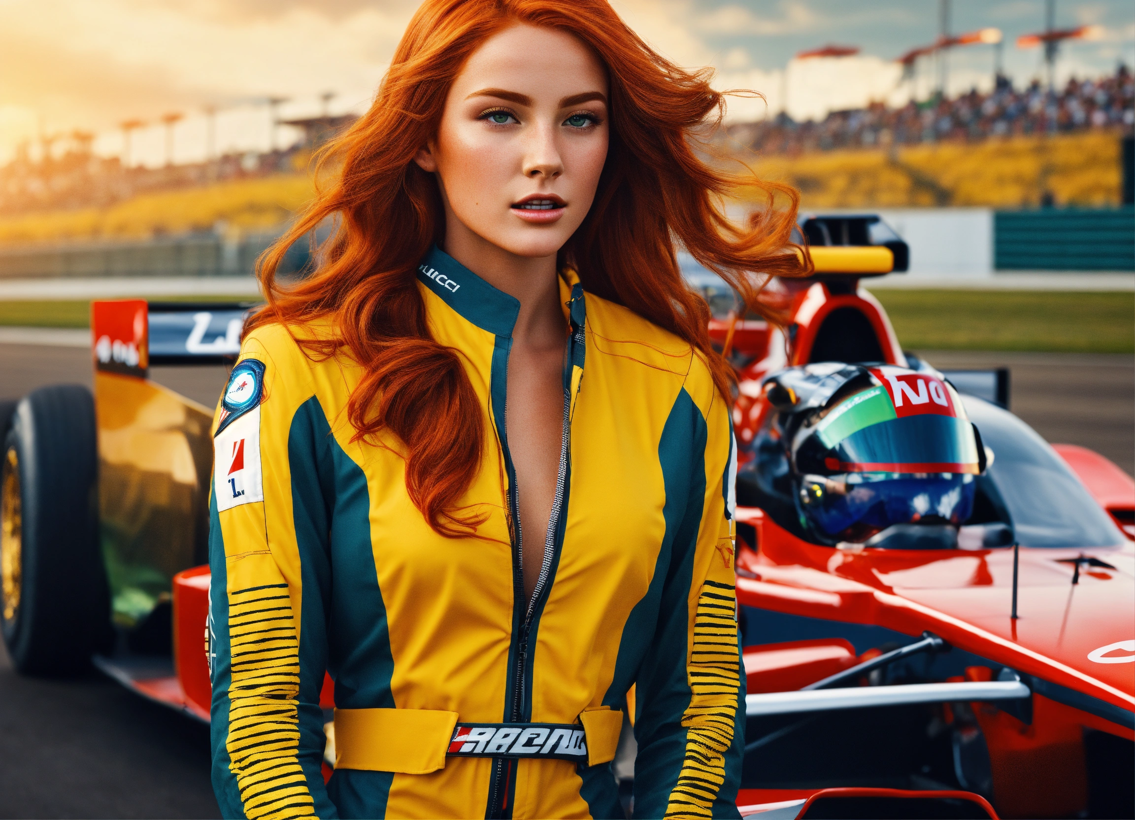 Lexica - Digital art and photorealistic picture of a Gorgeous redhead ...
